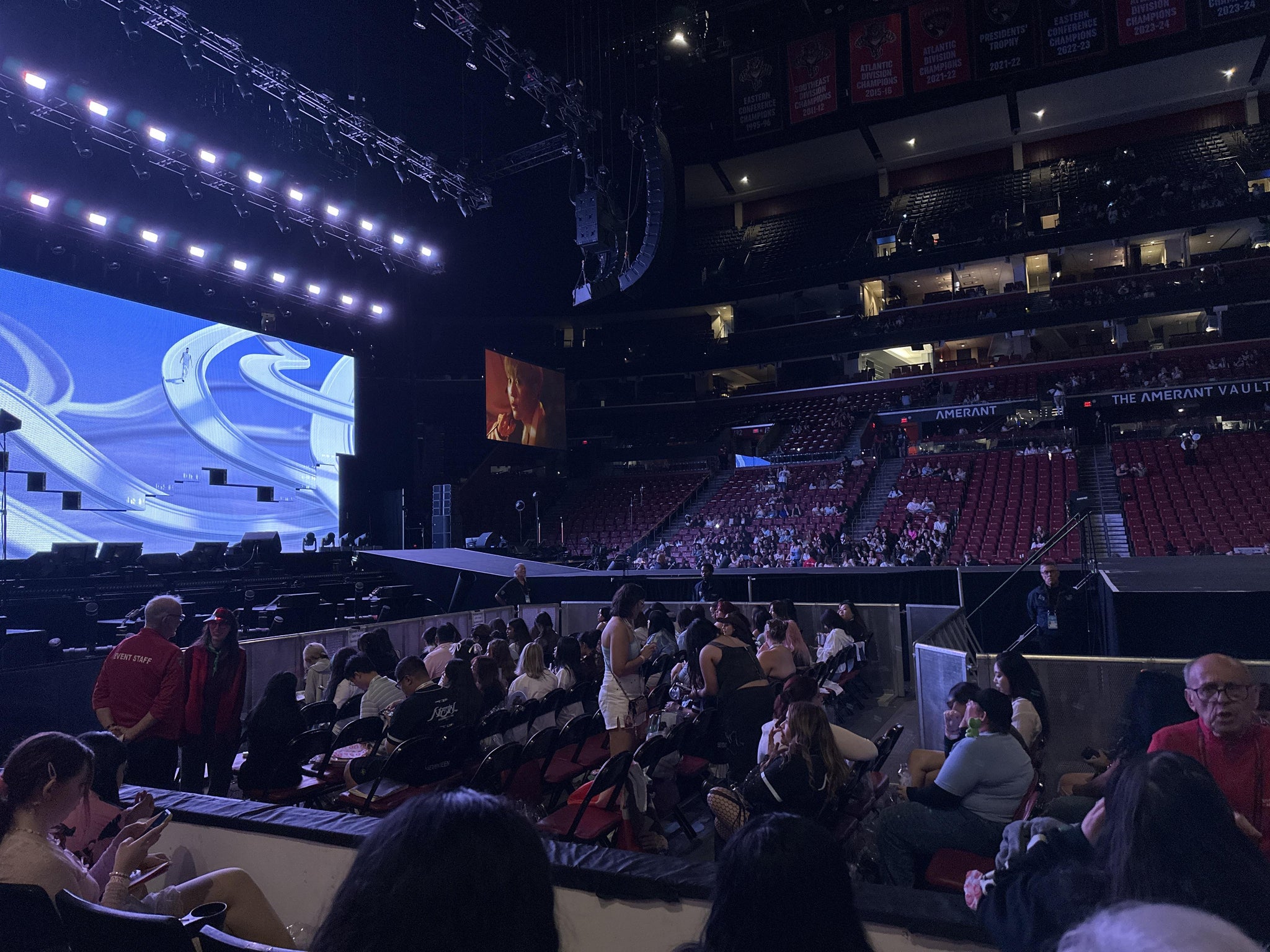 Real Fan View taken from Section 119 at Amerant Bank Arena by Vanessa R