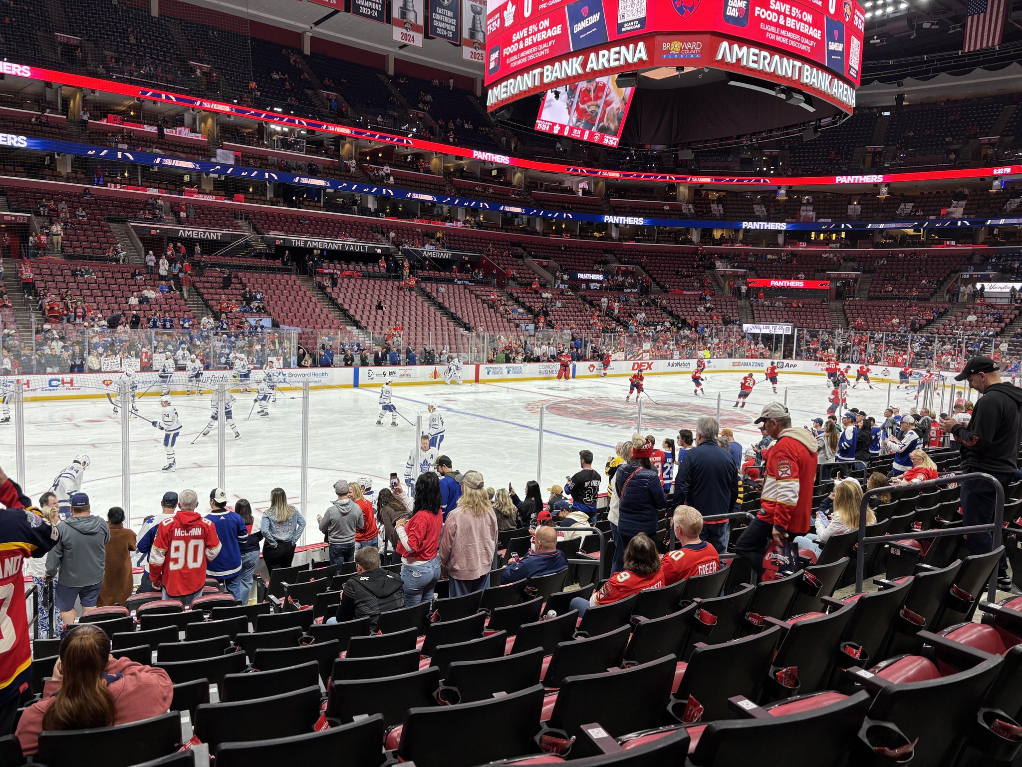 Real Fan View taken from Section 121 at Amerant Bank Arena by James l E