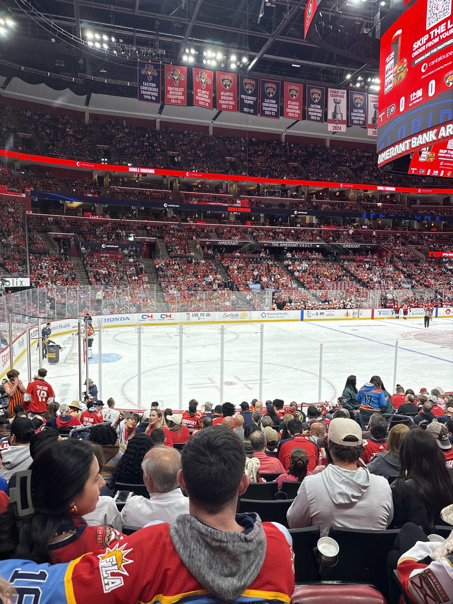 Real Fan View taken from Section 121 at Amerant Bank Arena by John L