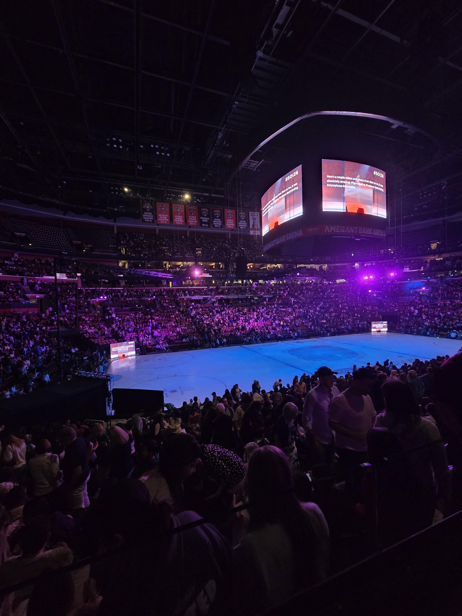 Real Fan View taken from Section 121 at Amerant Bank Arena by Monica F