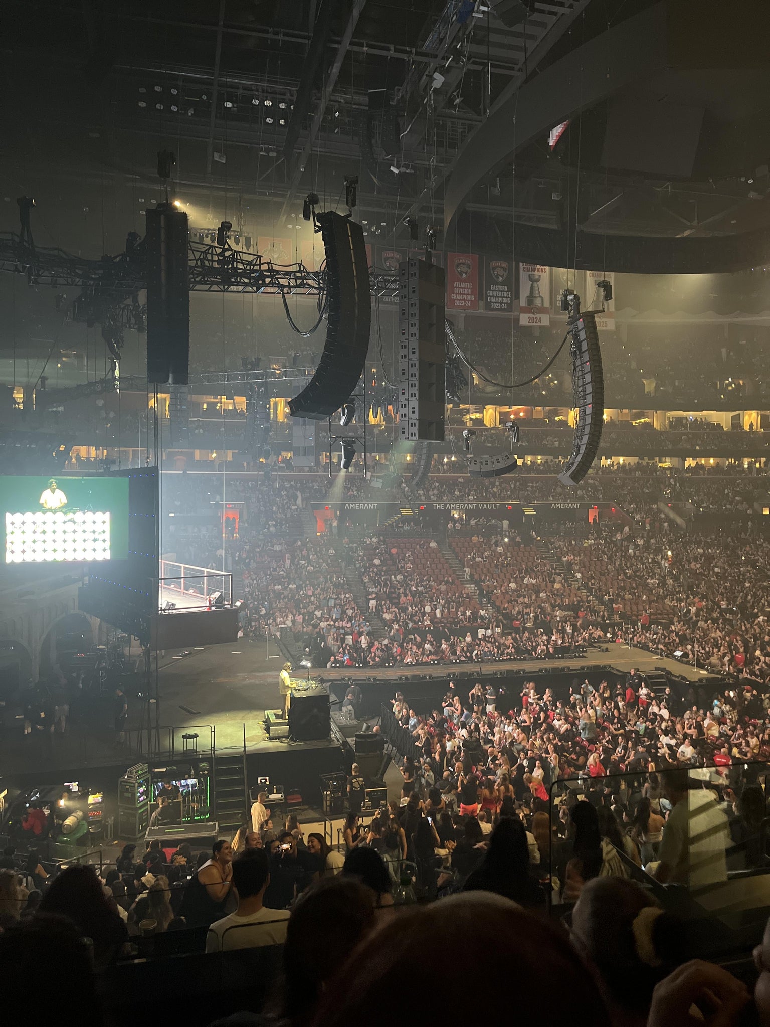 Real Fan View taken from Section 121 at Amerant Bank Arena by Genevieve G