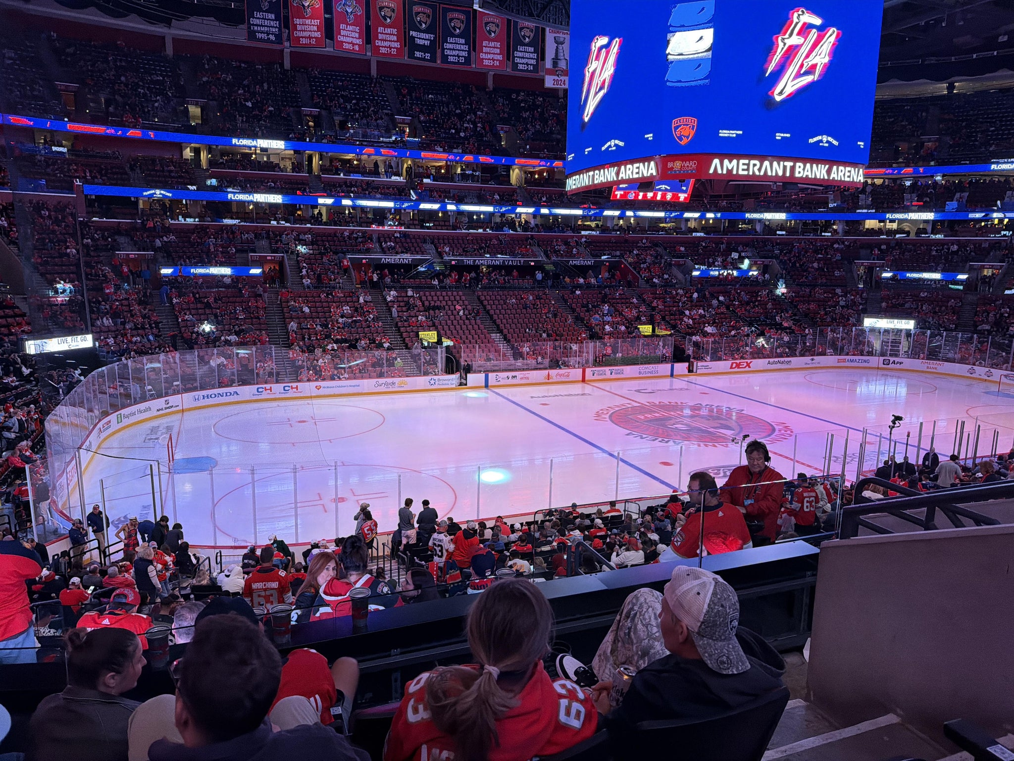 Real Fan View taken from Section 121 at Amerant Bank Arena by Gianluca Z