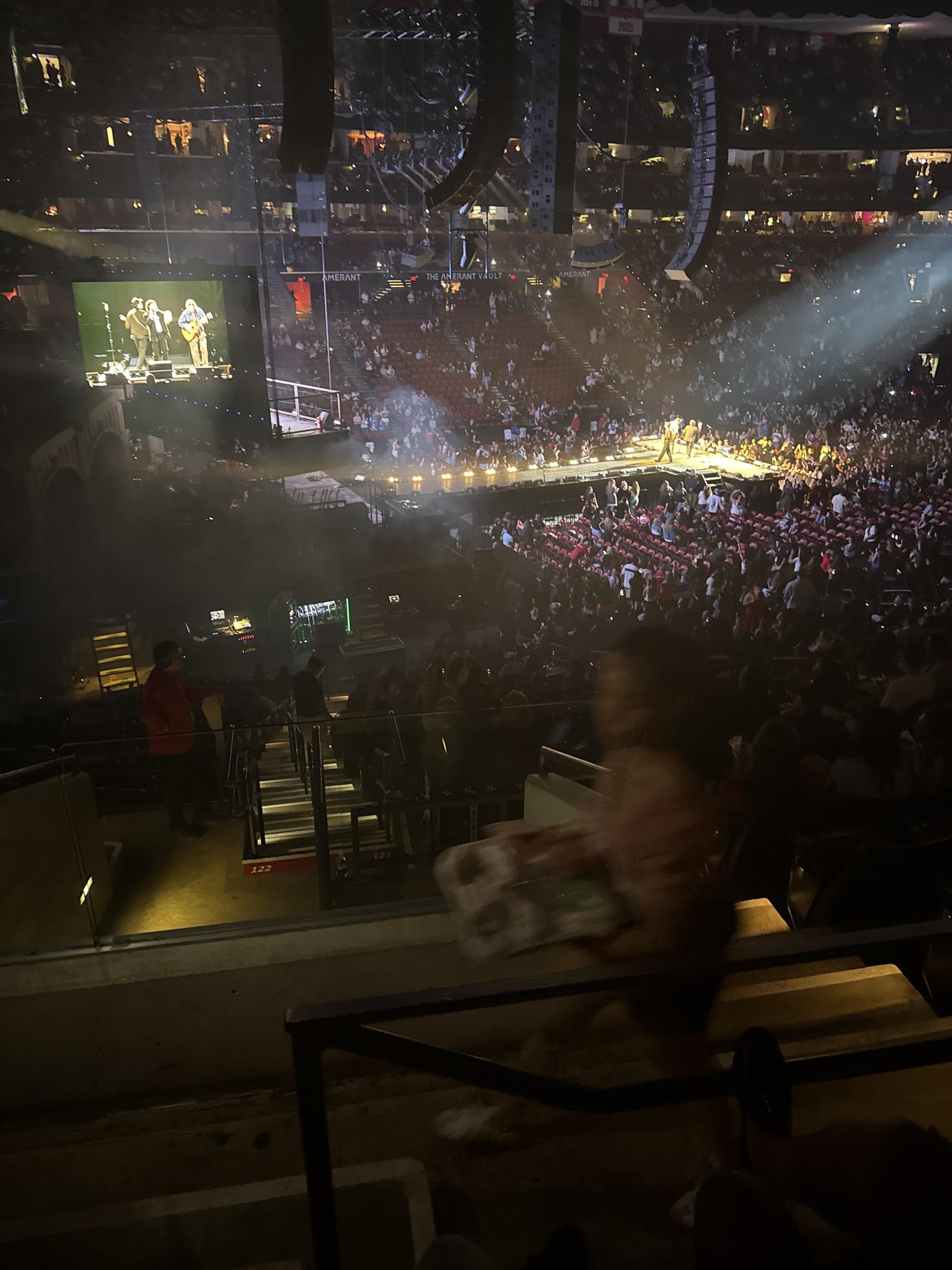 Real Fan View taken from Section 121 at Amerant Bank Arena by Gexy P