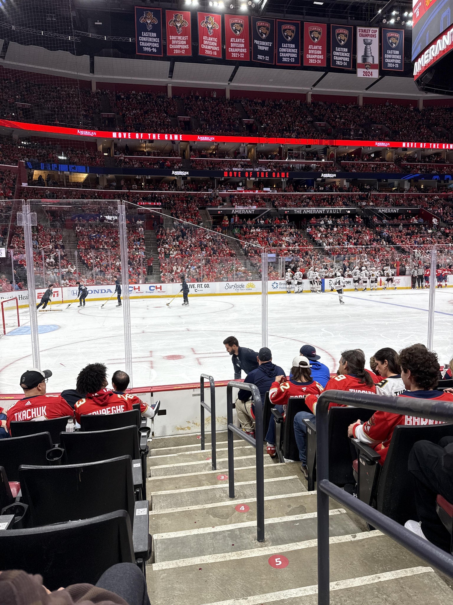 Real Fan View taken from Section 121 at Amerant Bank Arena by Dylan S