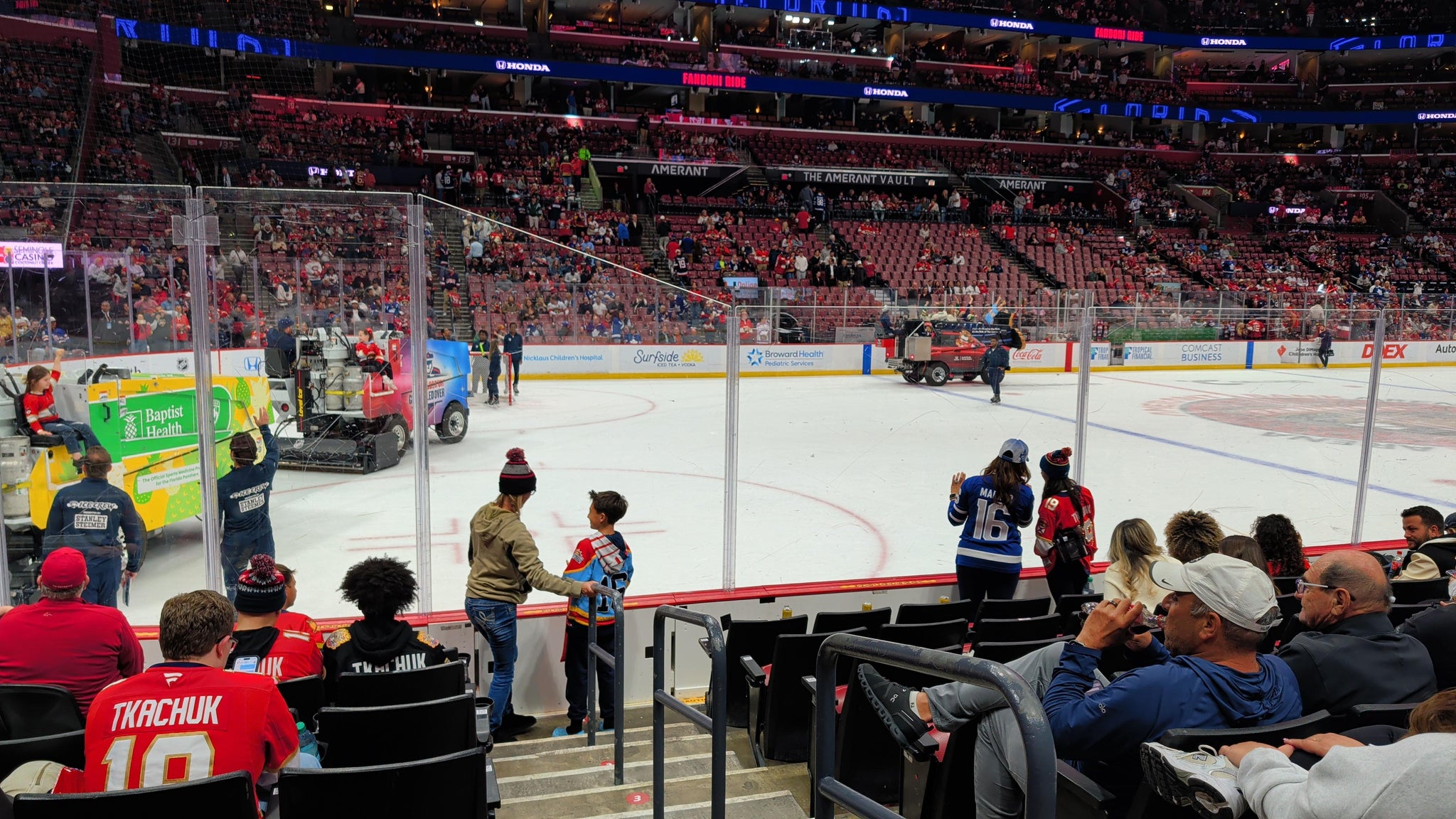 Real Fan View taken from Section 121 at Amerant Bank Arena by Ezekial C