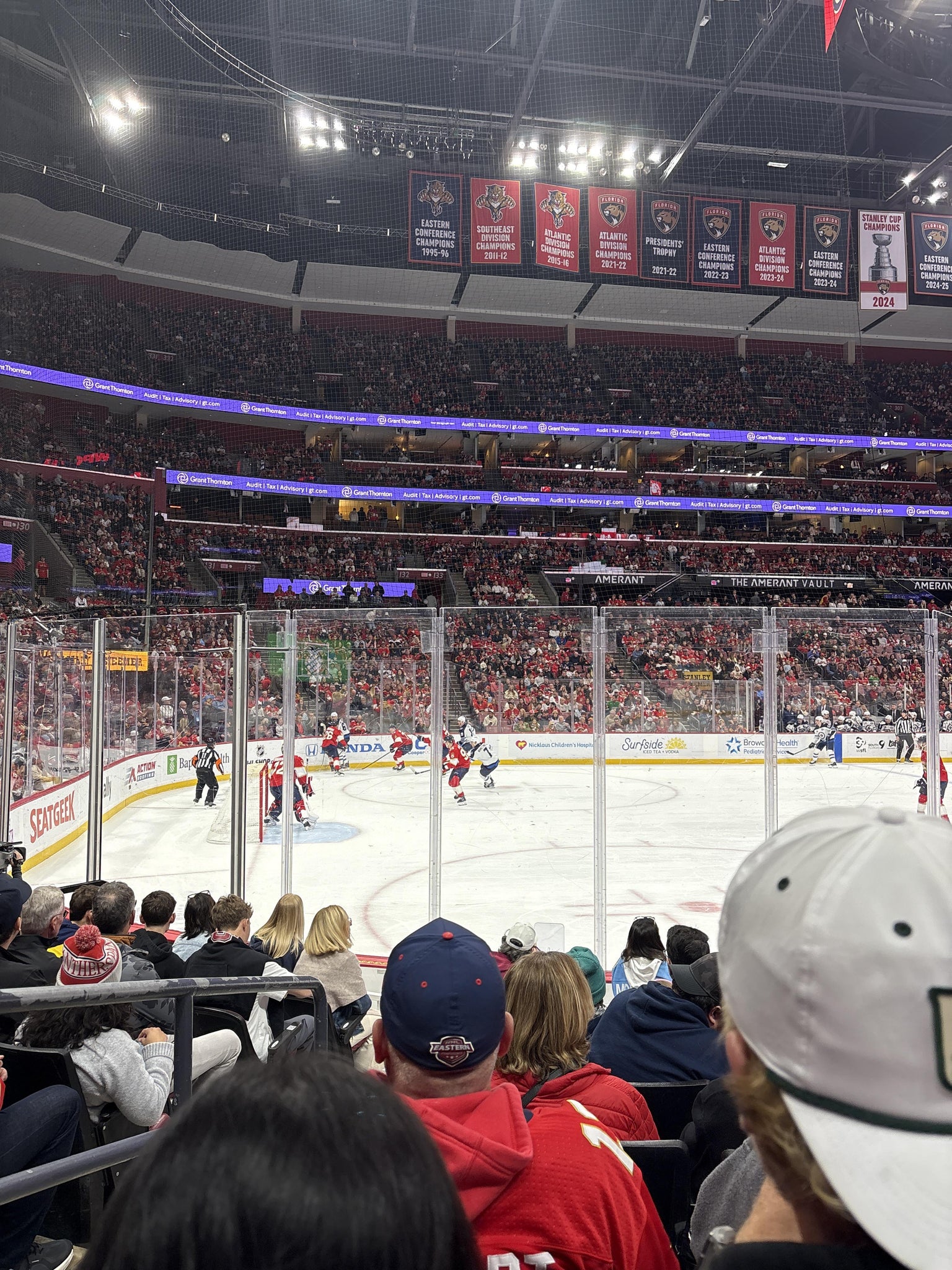 Real Fan View taken from Section 121 at Amerant Bank Arena by Francheska R
