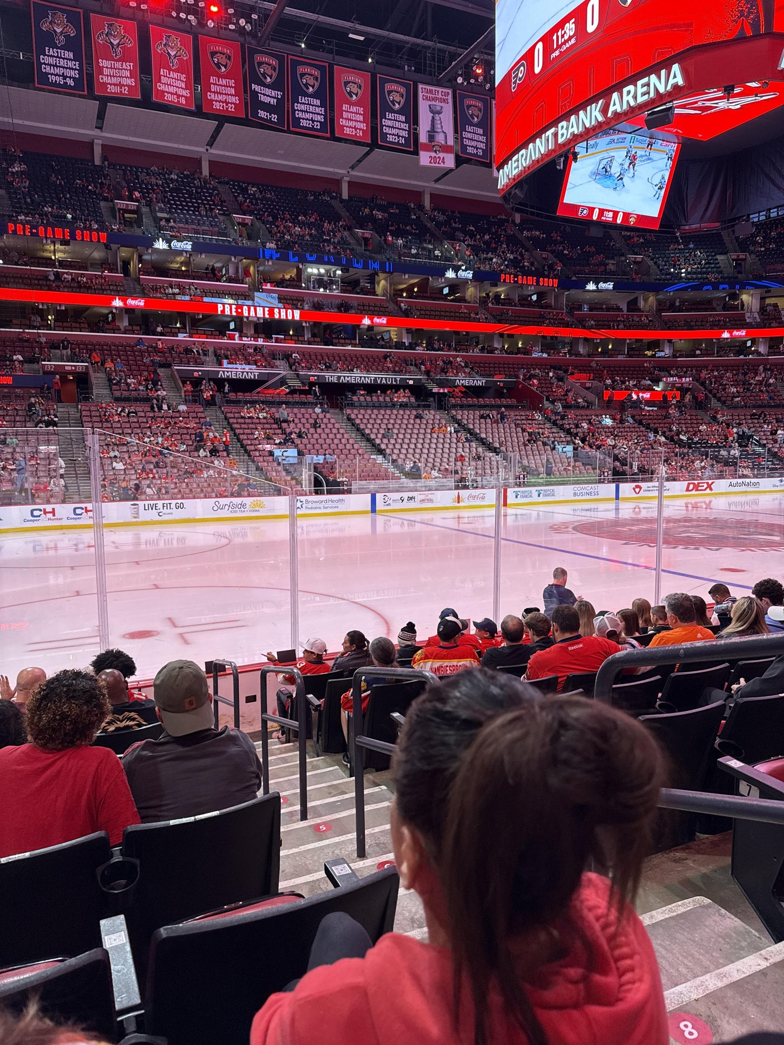 Real Fan View taken from Section 121 at Amerant Bank Arena by Troy B