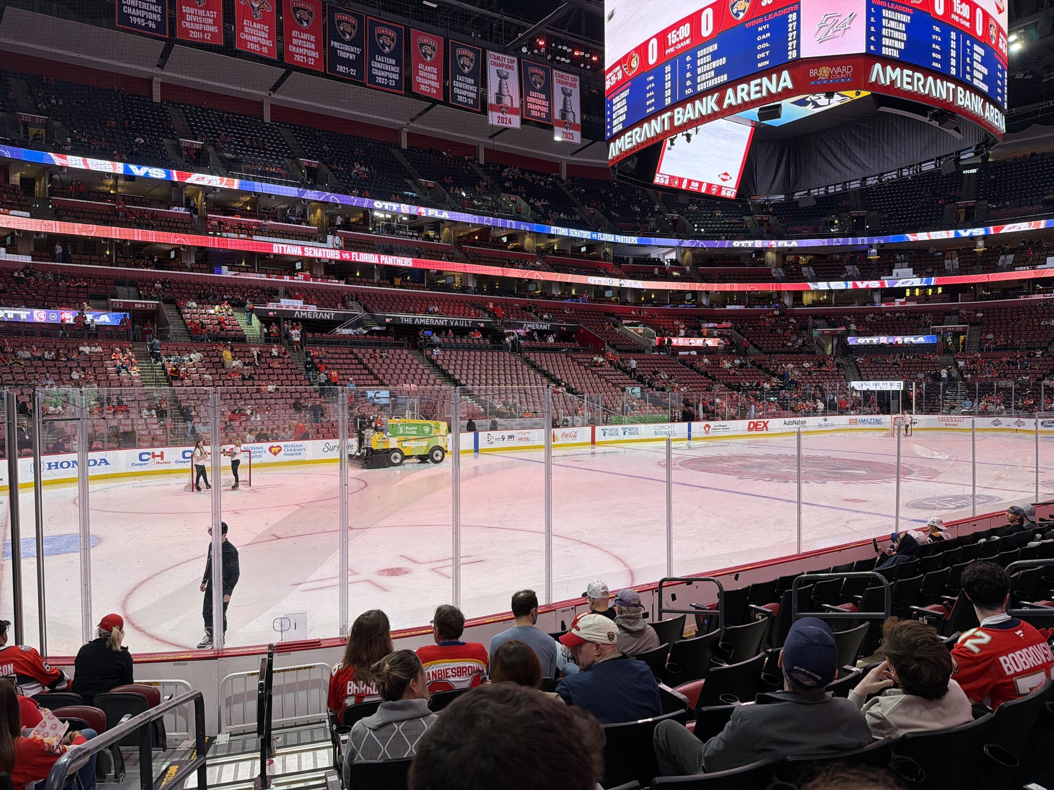 Real Fan View taken from Section 121 at Amerant Bank Arena by Bert E
