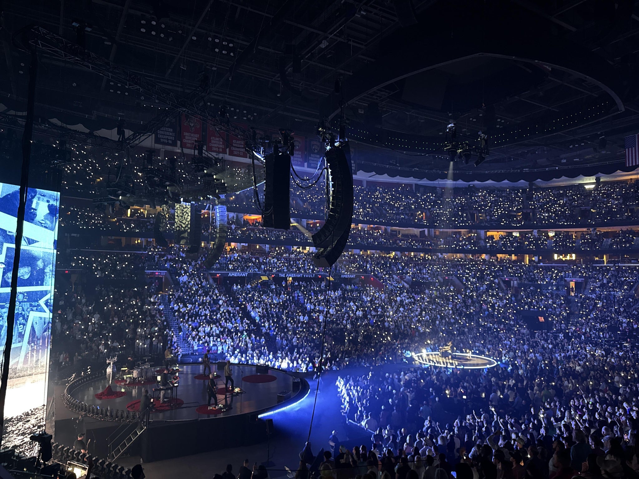 Real Fan View taken from Section 122 at Amerant Bank Arena by Sergio M