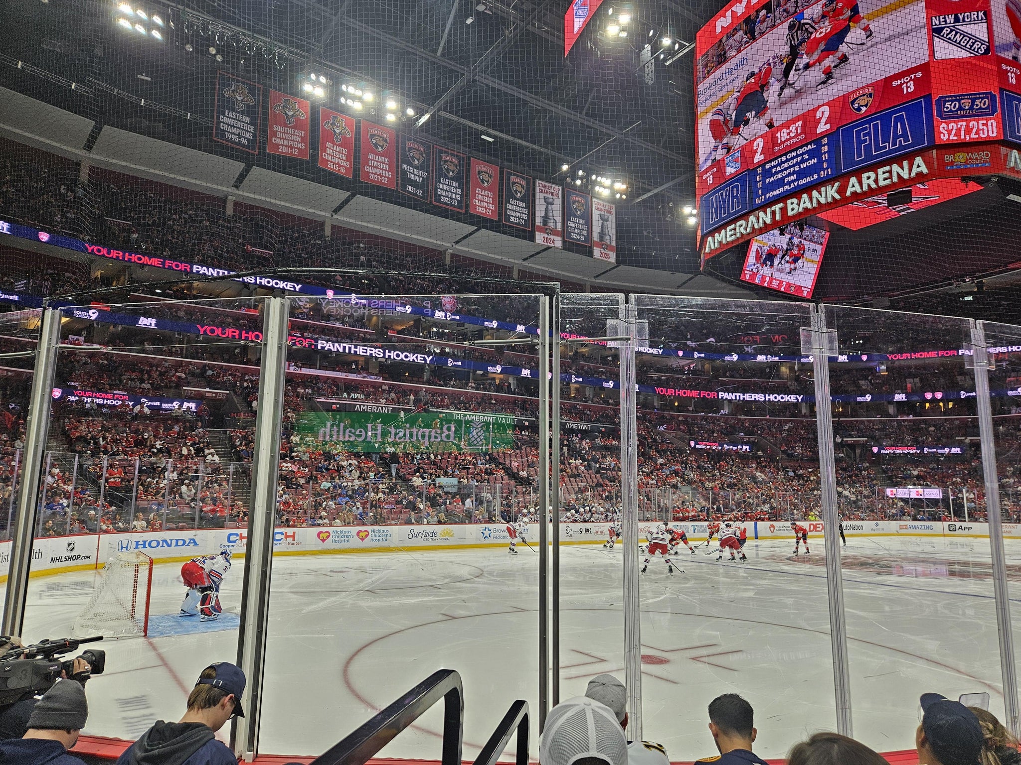 Real Fan View taken from Section 122 at Amerant Bank Arena by Emily H