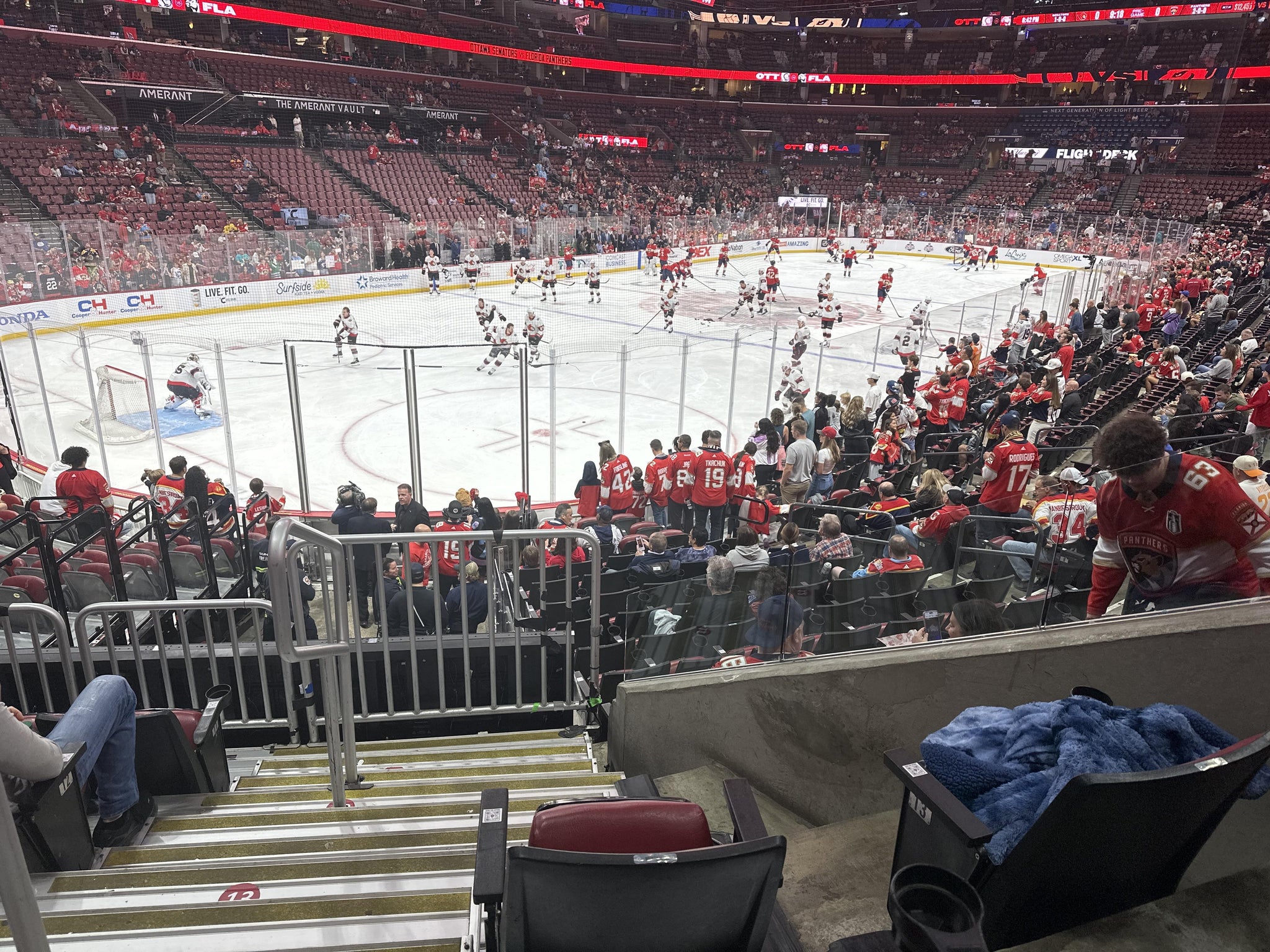 Real Fan View taken from Section 123 at Amerant Bank Arena by William A