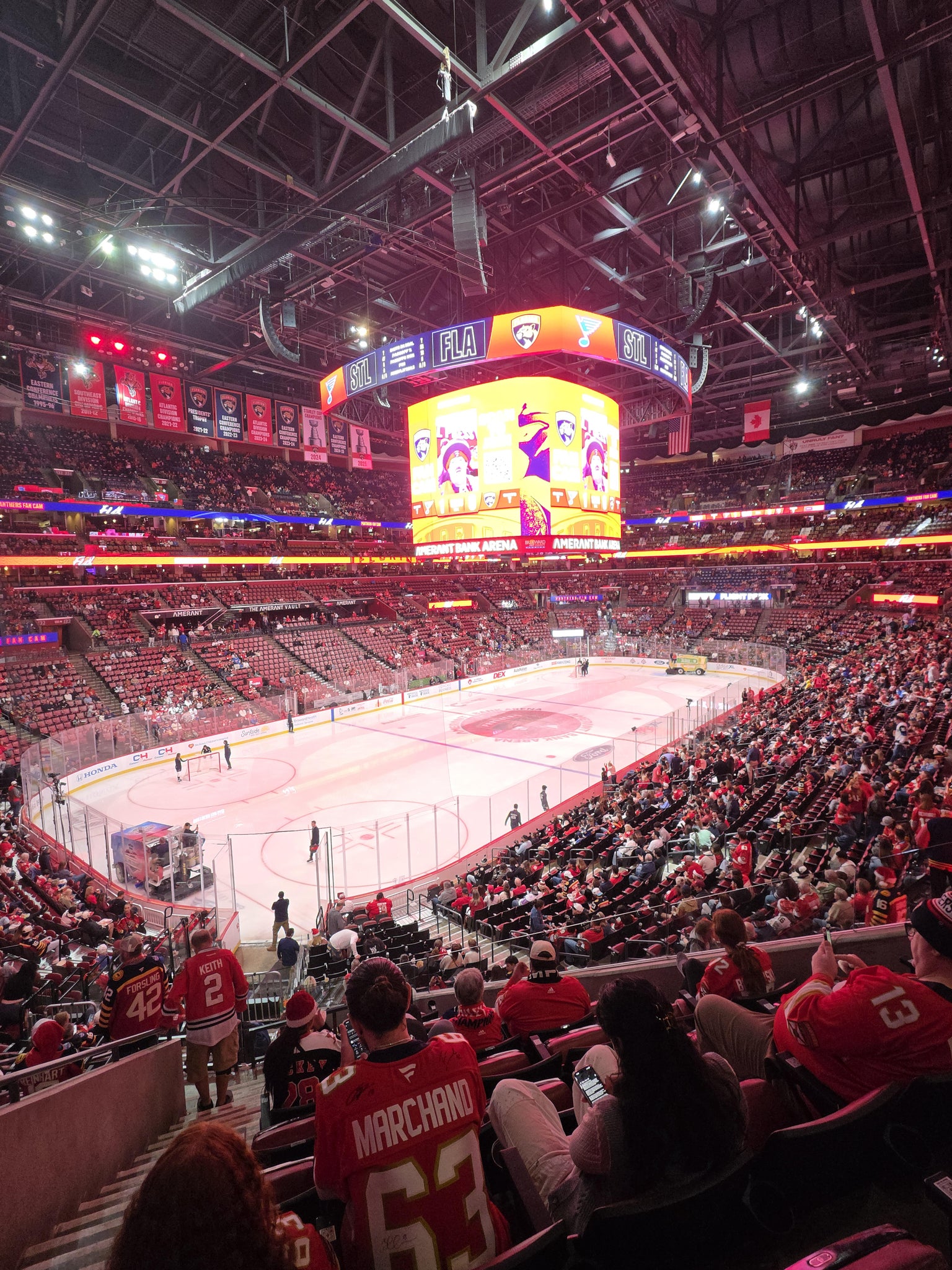 Real Fan View taken from Section 123 at Amerant Bank Arena by Scott S