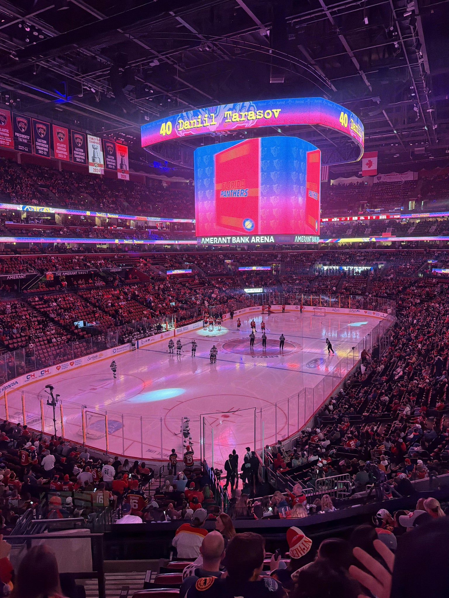 Real Fan View taken from Section 124 at Amerant Bank Arena by Brandon Y