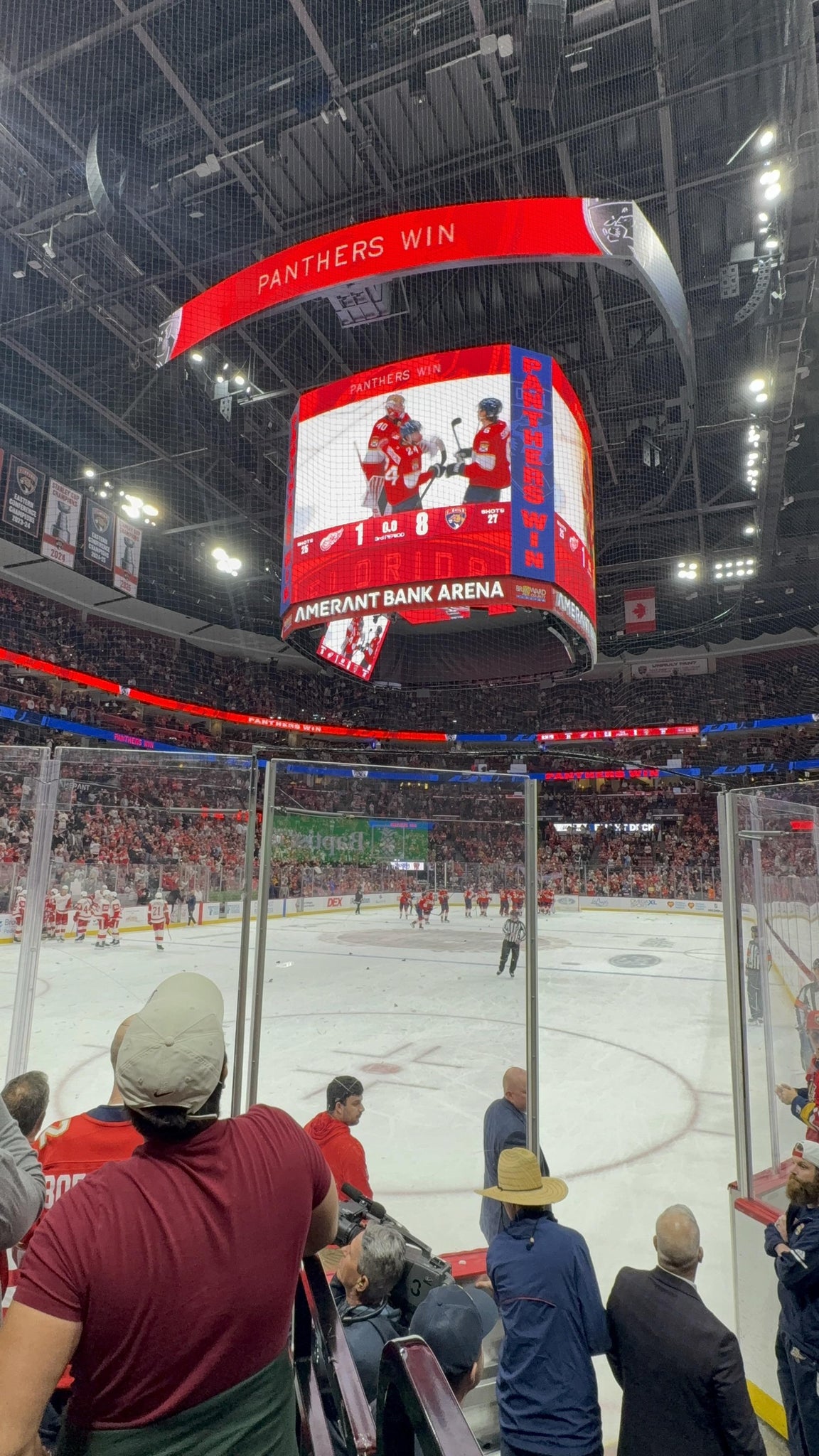 Real Fan View taken from Section 124 at Amerant Bank Arena by Jasmine J