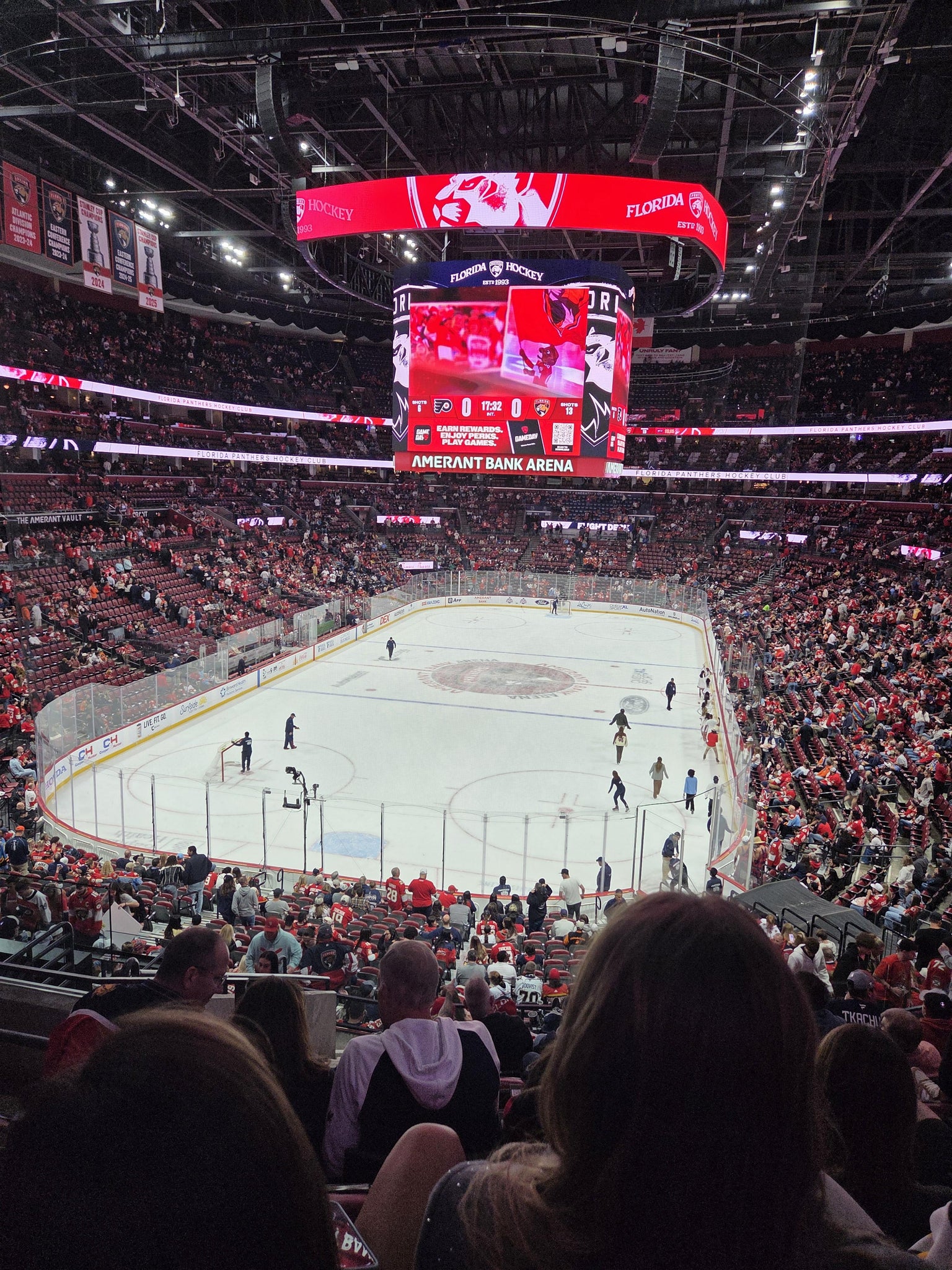 Real Fan View taken from Section 125 at Amerant Bank Arena by Danielle H