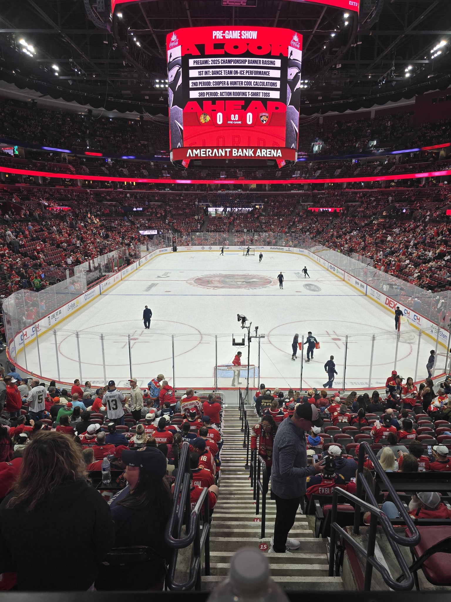 Real Fan View taken from Section 127 at Amerant Bank Arena by Fred I