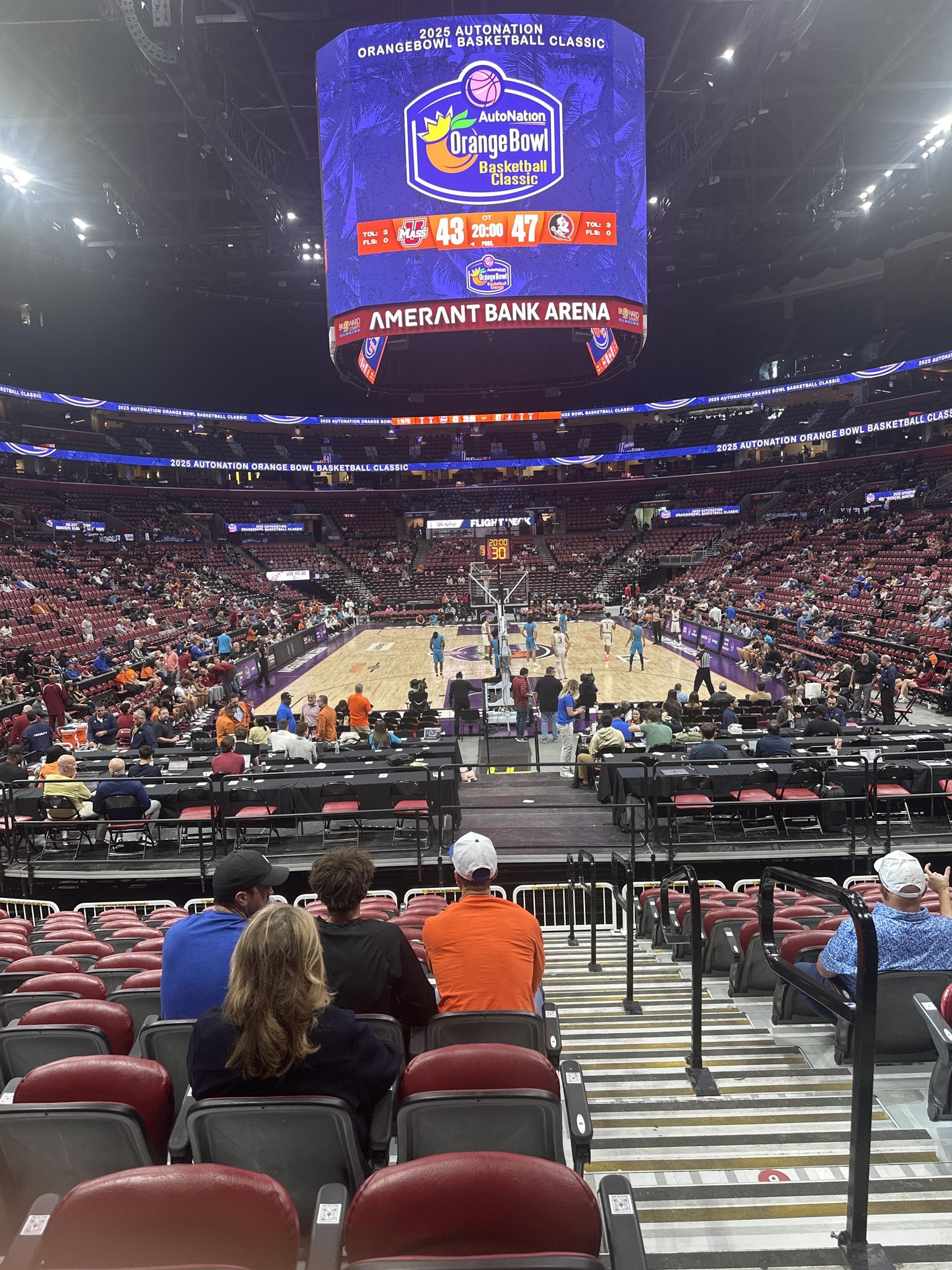 Real Fan View taken from Section 128 at Amerant Bank Arena by Daryl V