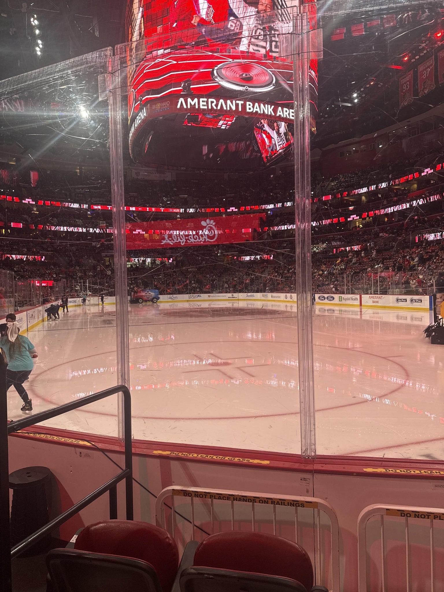 Real Fan View taken from Section 129 at Amerant Bank Arena by Fernando S