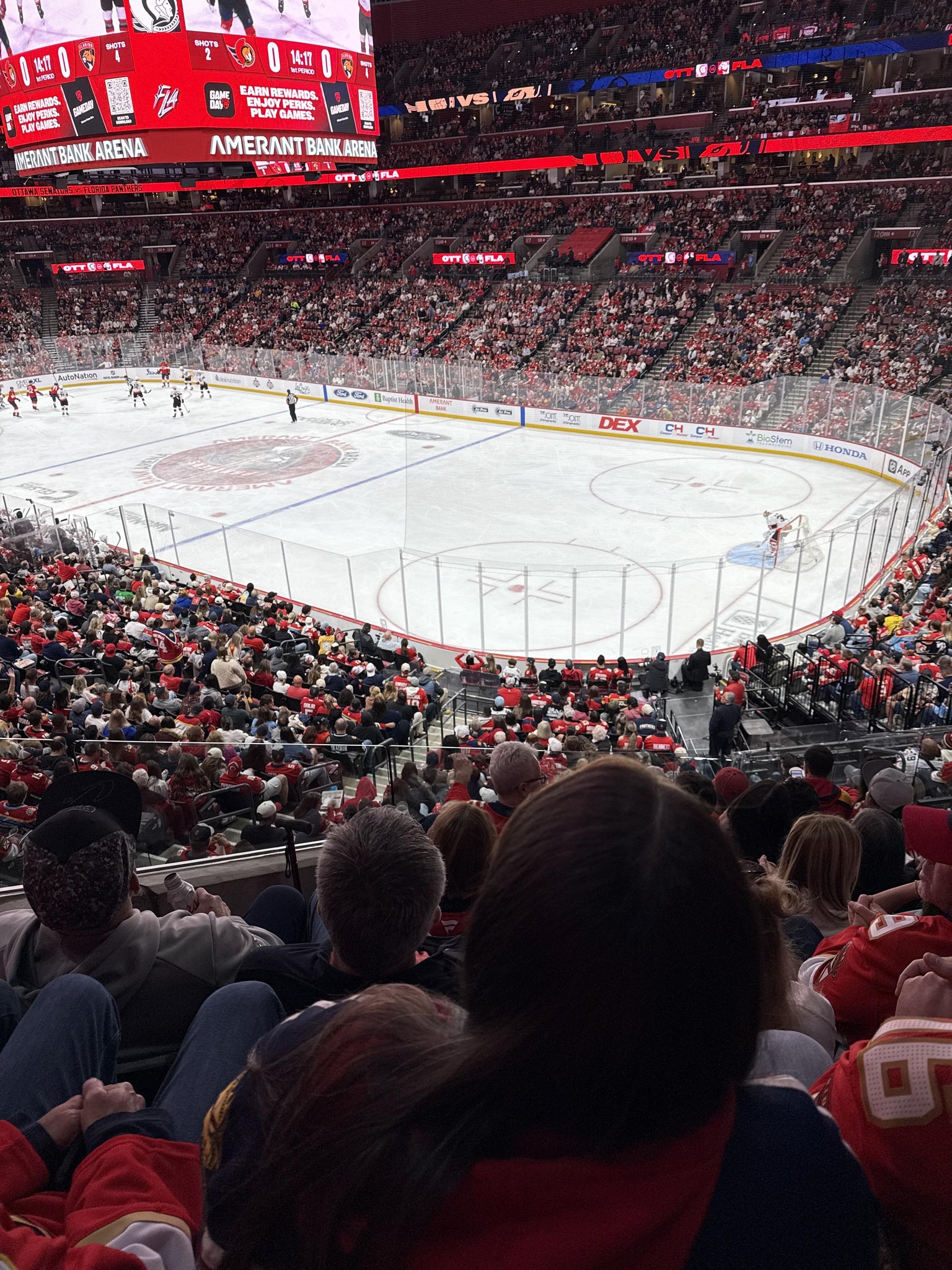 Real Fan View taken from Section 130 at Amerant Bank Arena by Samuel P