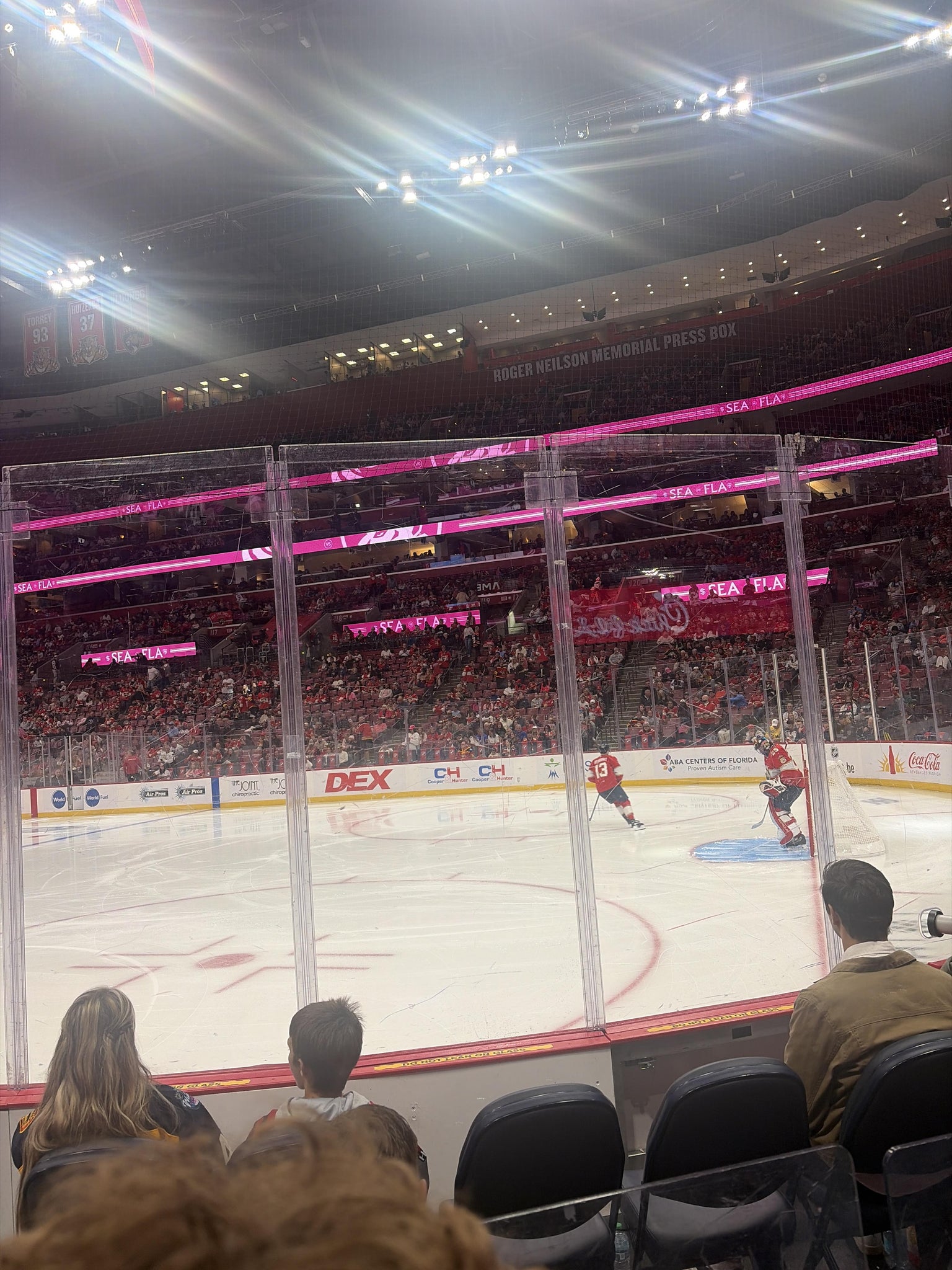 Real Fan View taken from Section 131 at Amerant Bank Arena by Justin W