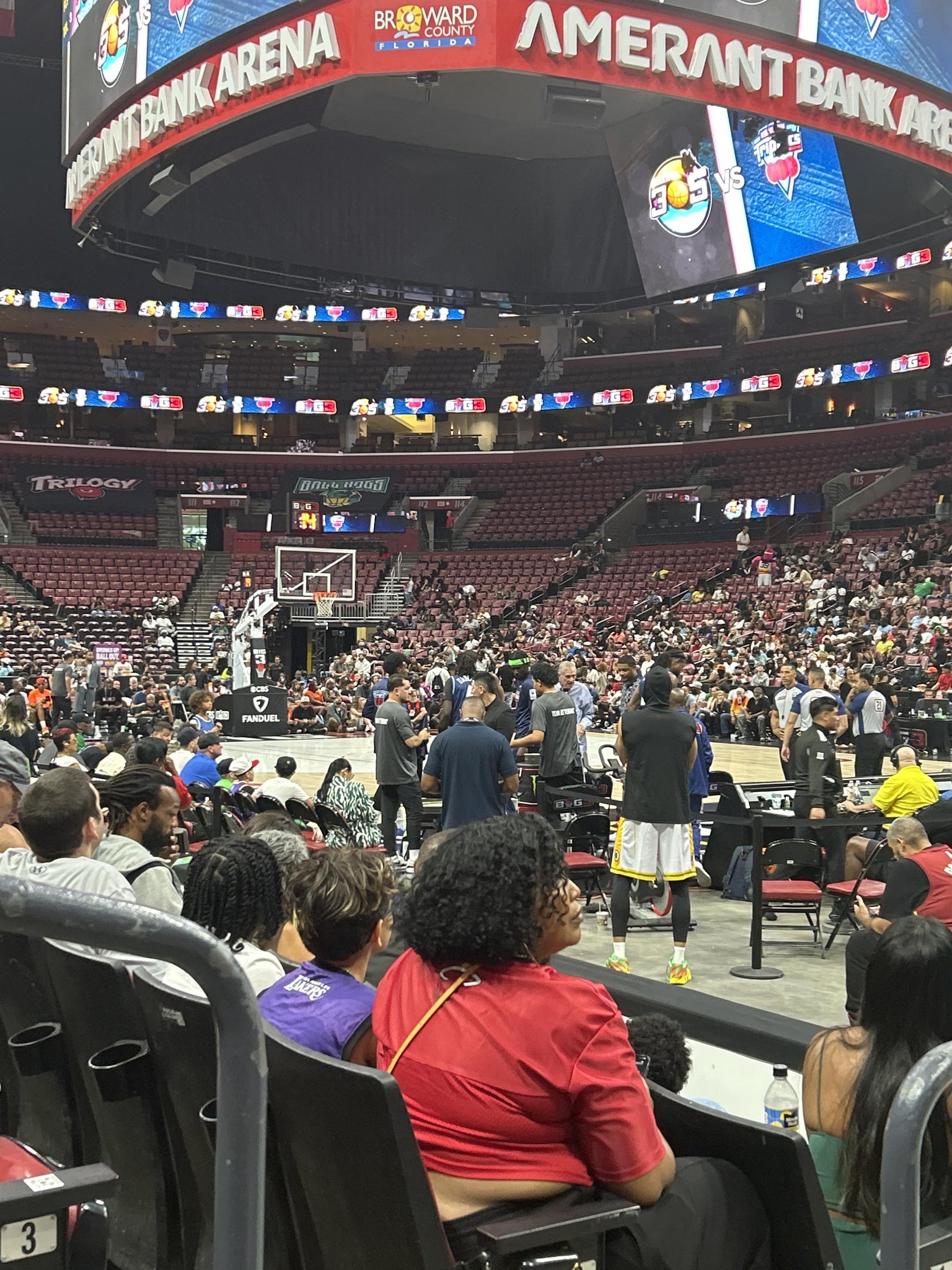 Real Fan View taken from Section 132 at Amerant Bank Arena by Dorian O