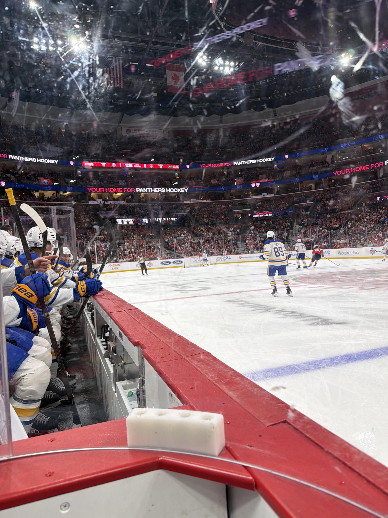 Real Fan View taken from Section 134 at Amerant Bank Arena by Andrew A