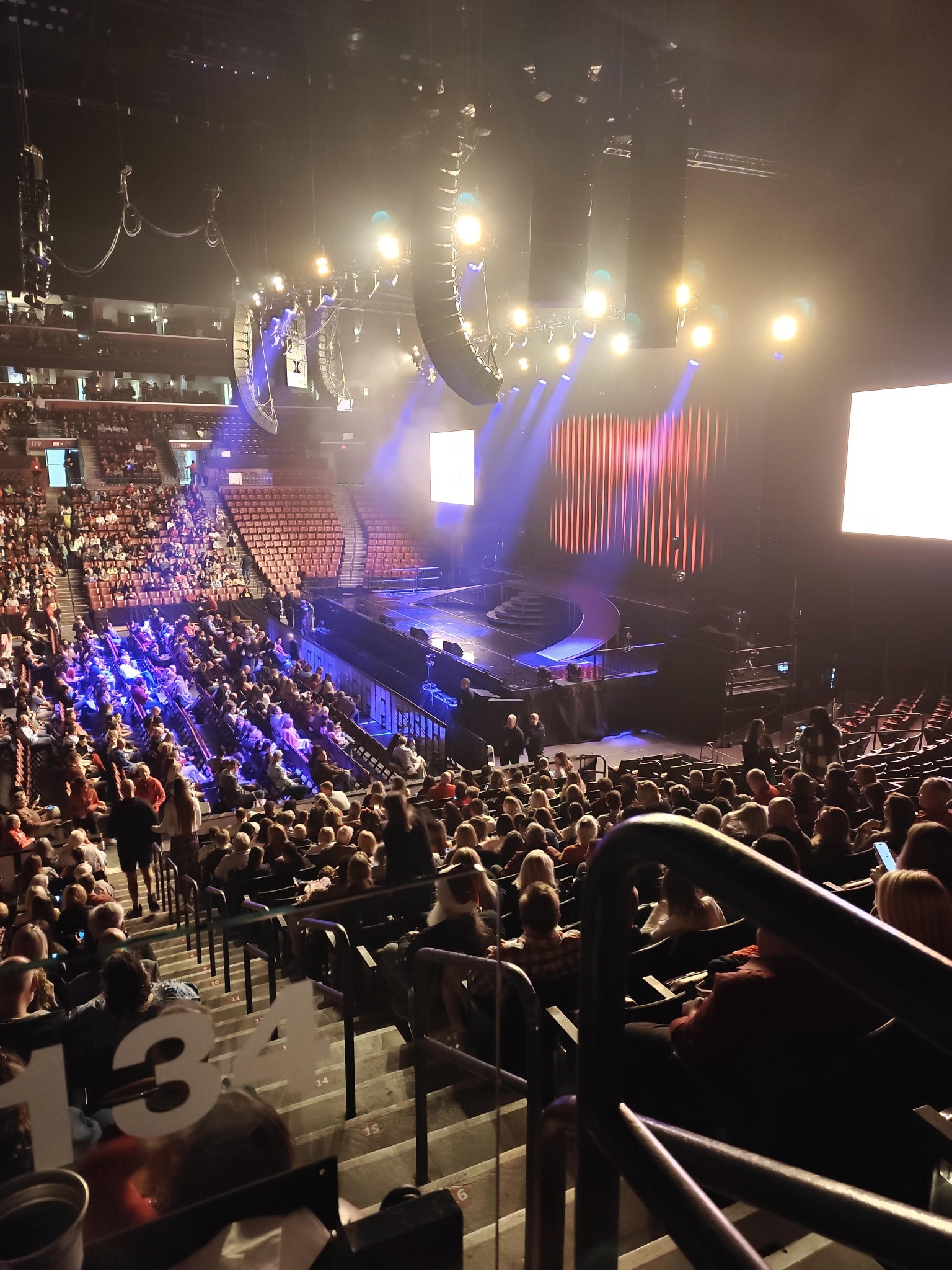 Vue réelle des fans prise de la Section 134 au site Amerant Bank Arena par Erin H