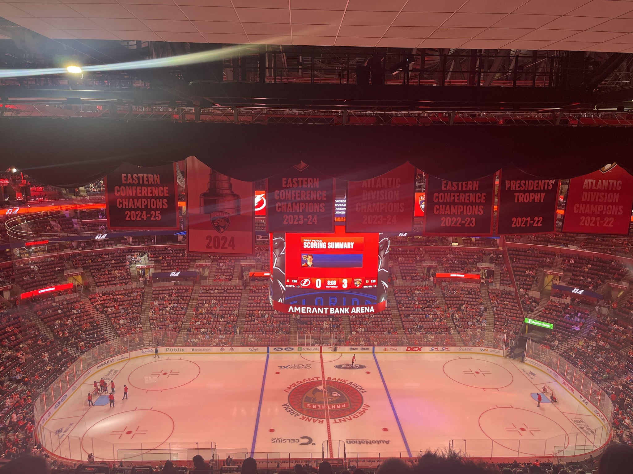 Real Fan View taken from Section 301 at Amerant Bank Arena by Danazia R