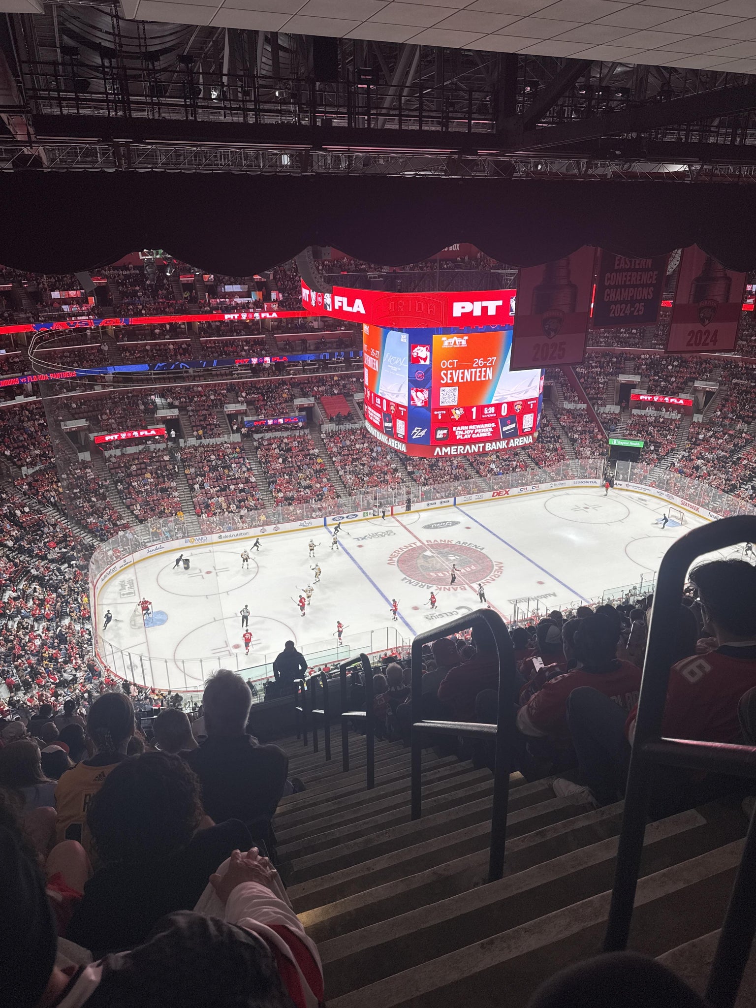 Real Fan View taken from Section 303 at Amerant Bank Arena by Sarah M