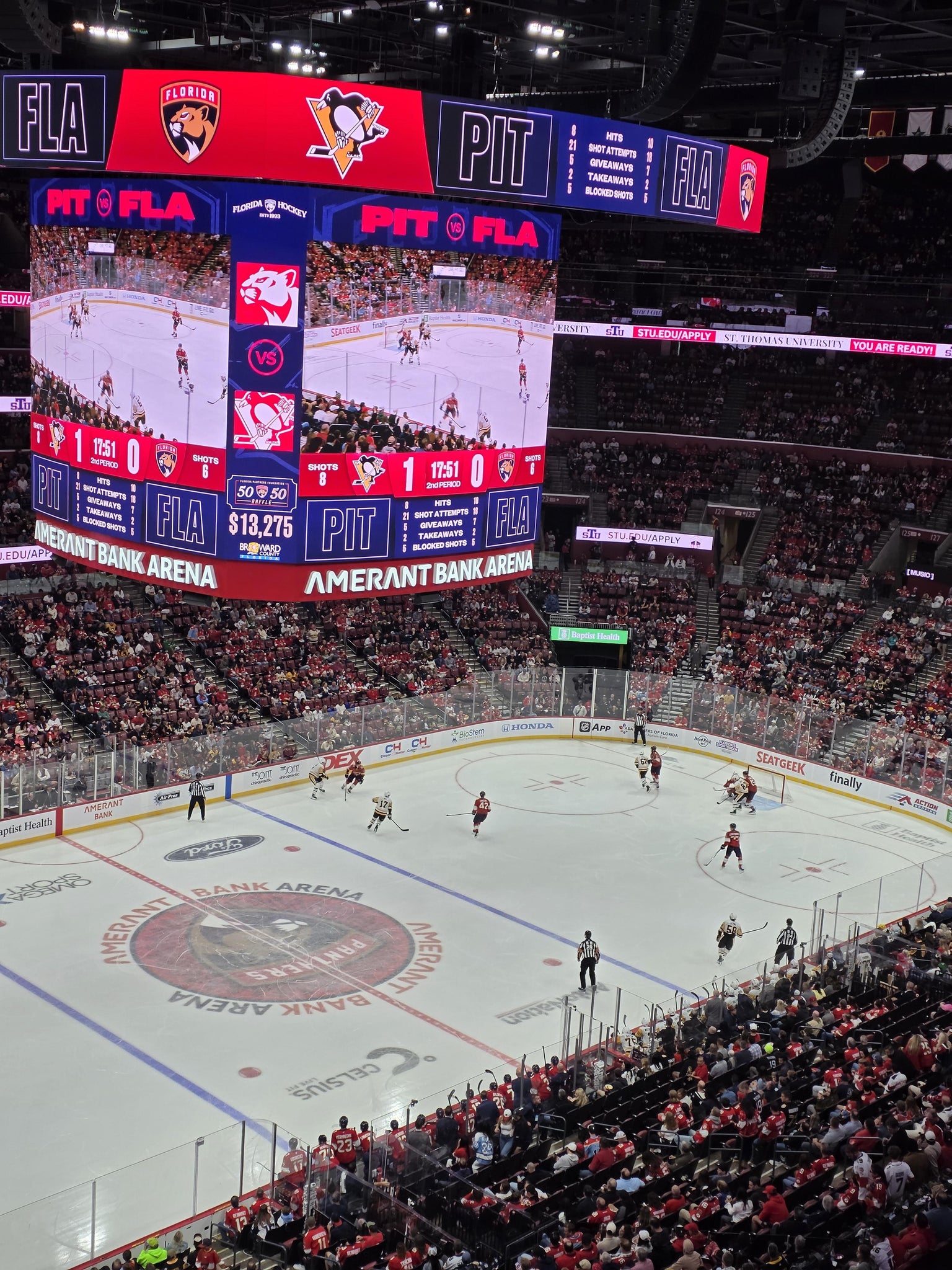 Real Fan View taken from Section 304 at Amerant Bank Arena by Kevin K