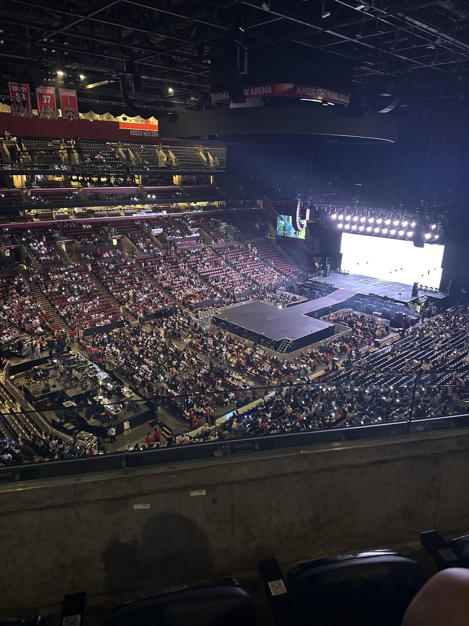 Real Fan View taken from Section 305 at Amerant Bank Arena by Fiorella L