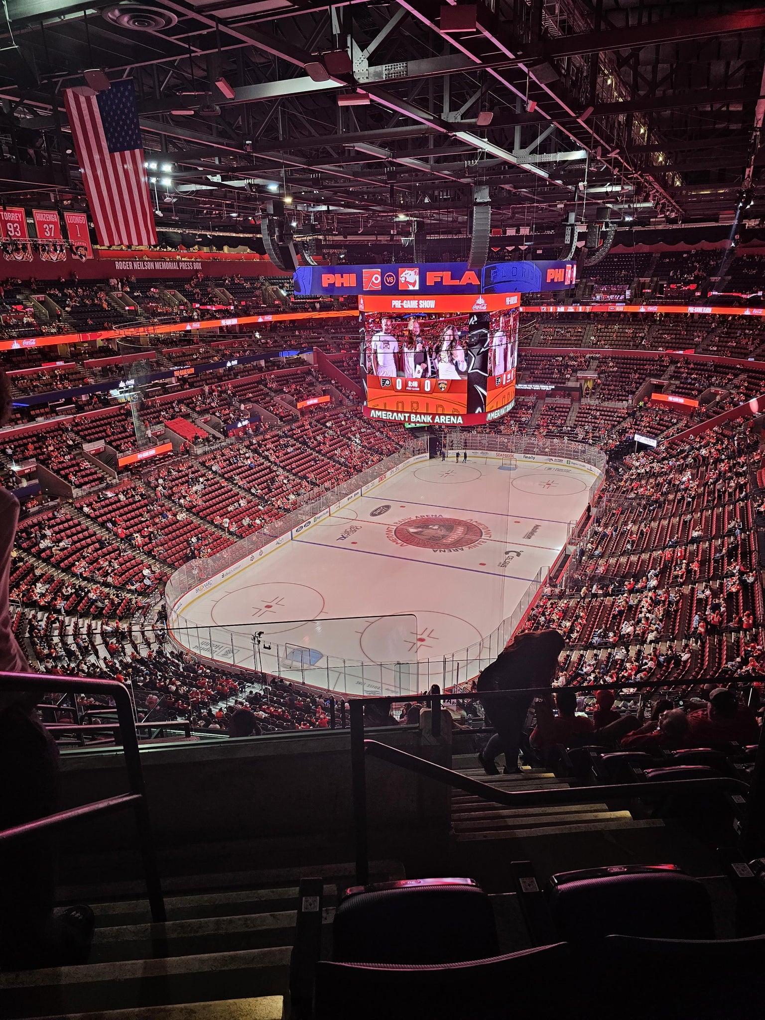 Real Fan View taken from Section 307 at Amerant Bank Arena by Leroy A