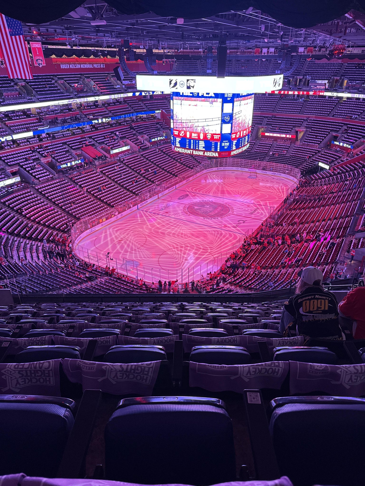 Real Fan View taken from Section 307 at Amerant Bank Arena by Kyle M
