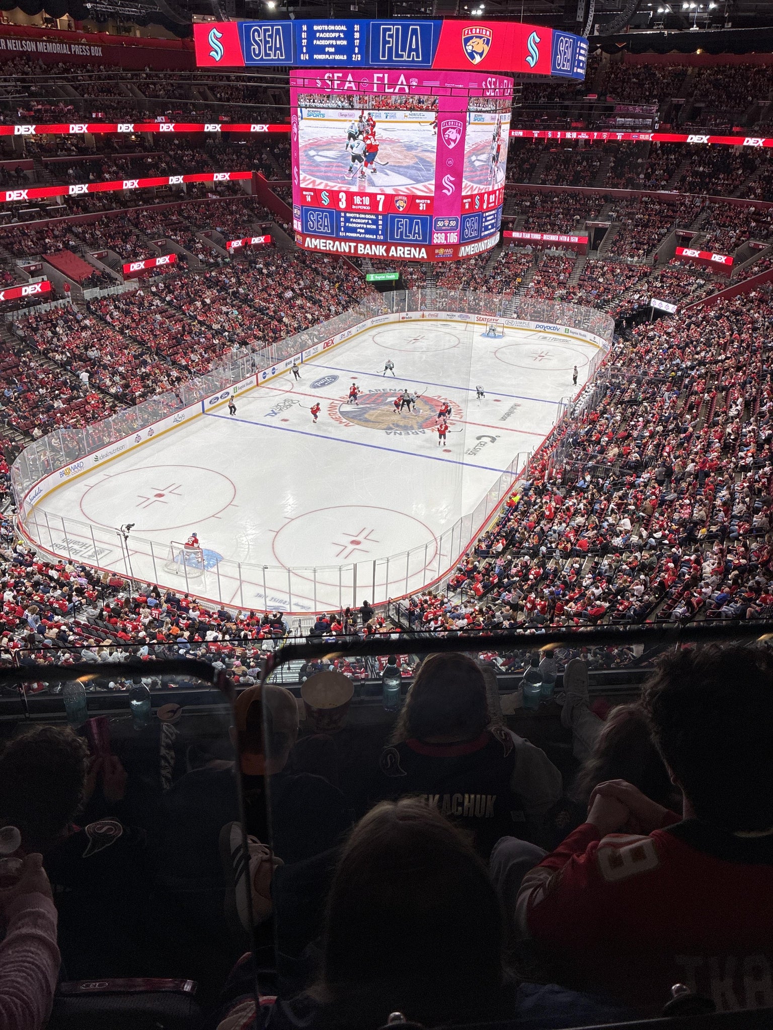 Real Fan View taken from Section 307 at Amerant Bank Arena by David H