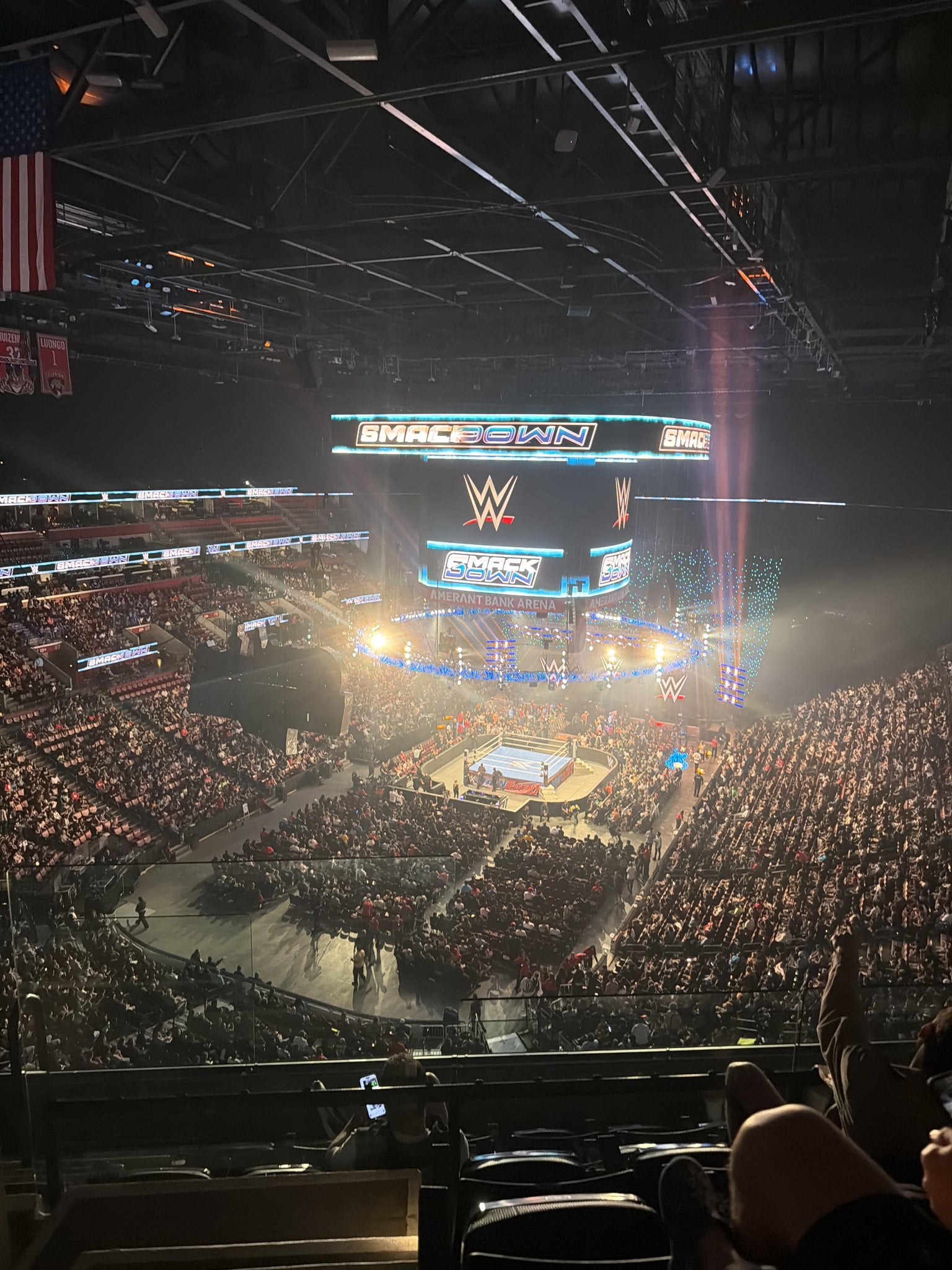 Real Fan View taken from Section 307 at Amerant Bank Arena by Michael B