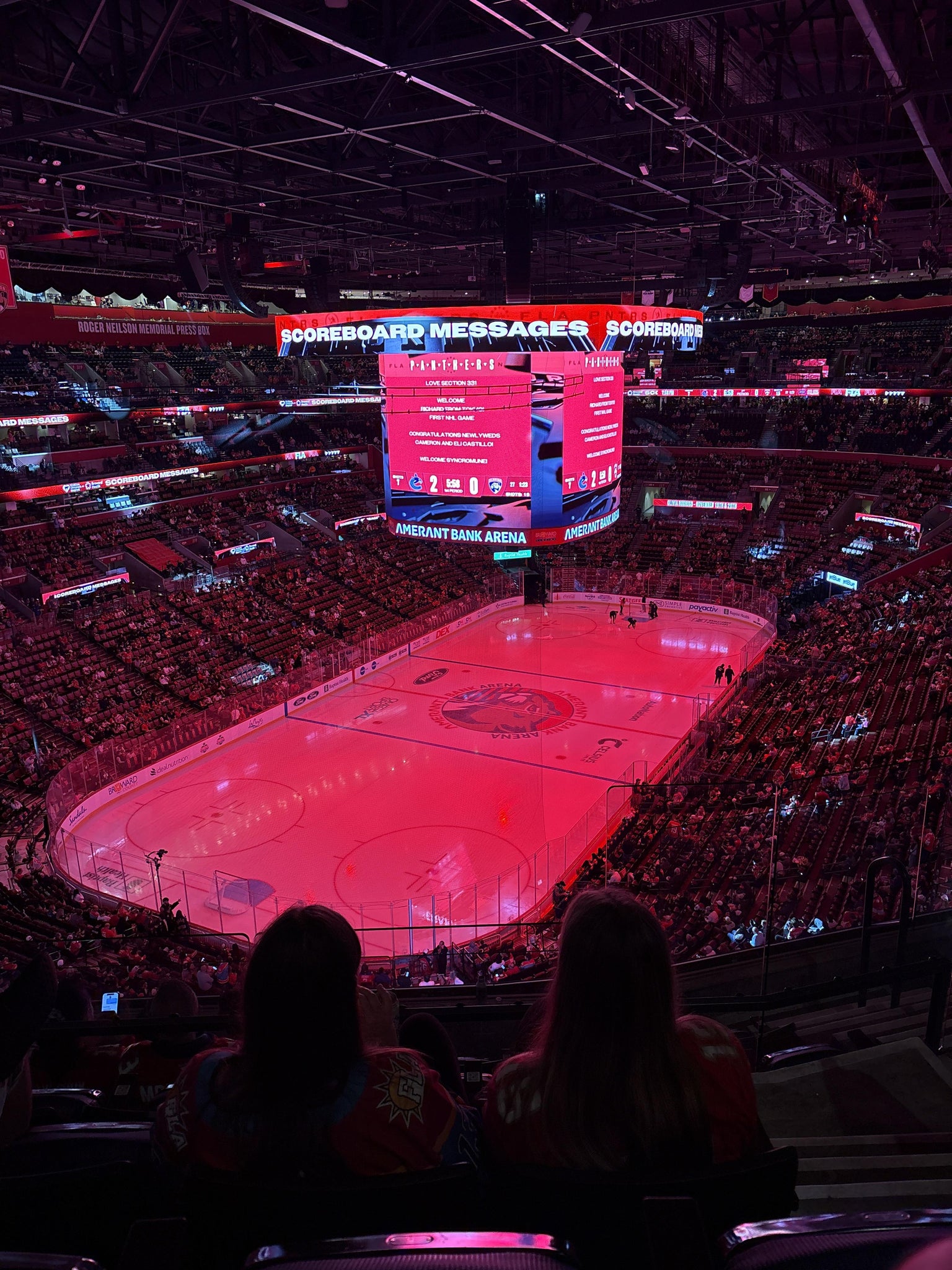 Real Fan View taken from Section 307 at Amerant Bank Arena by Alexander M