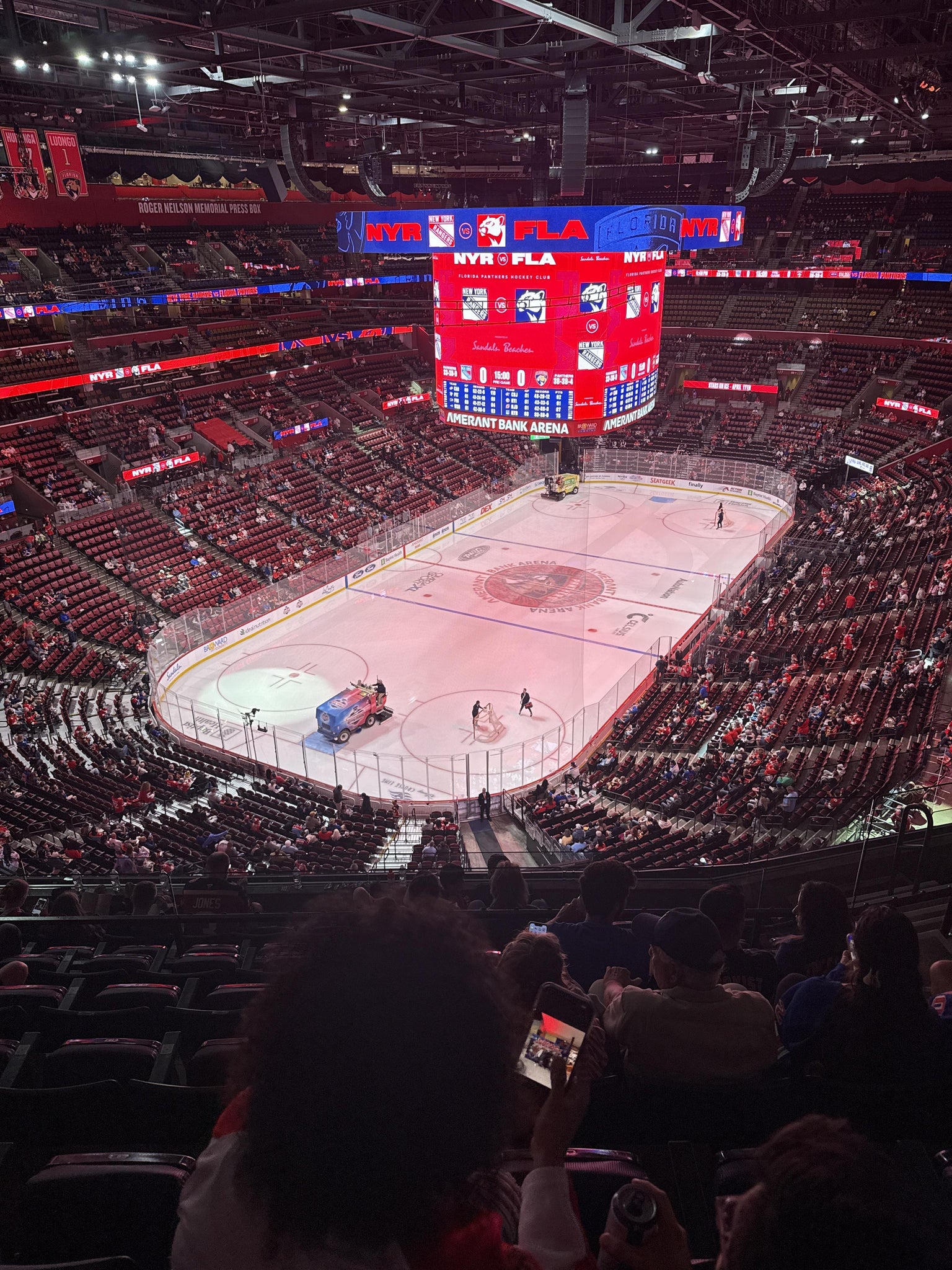 Real Fan View taken from Section 307 at Amerant Bank Arena by Victor L