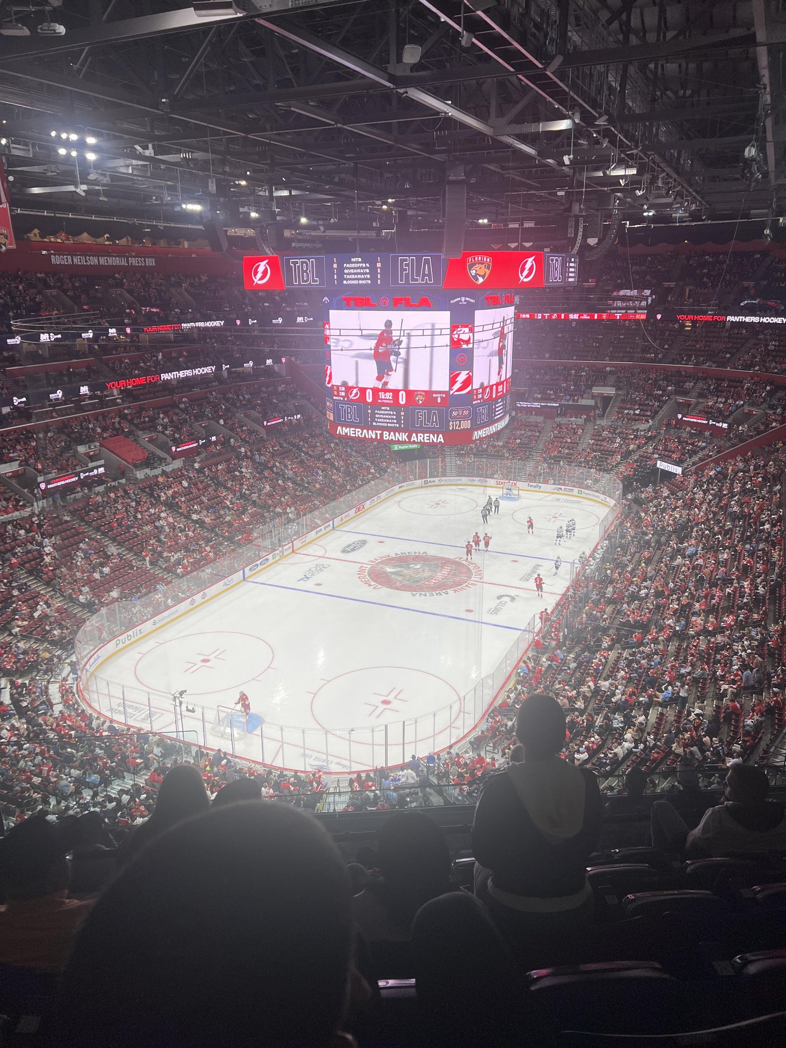 Real Fan View taken from Section 307 at Amerant Bank Arena by Jennifer S