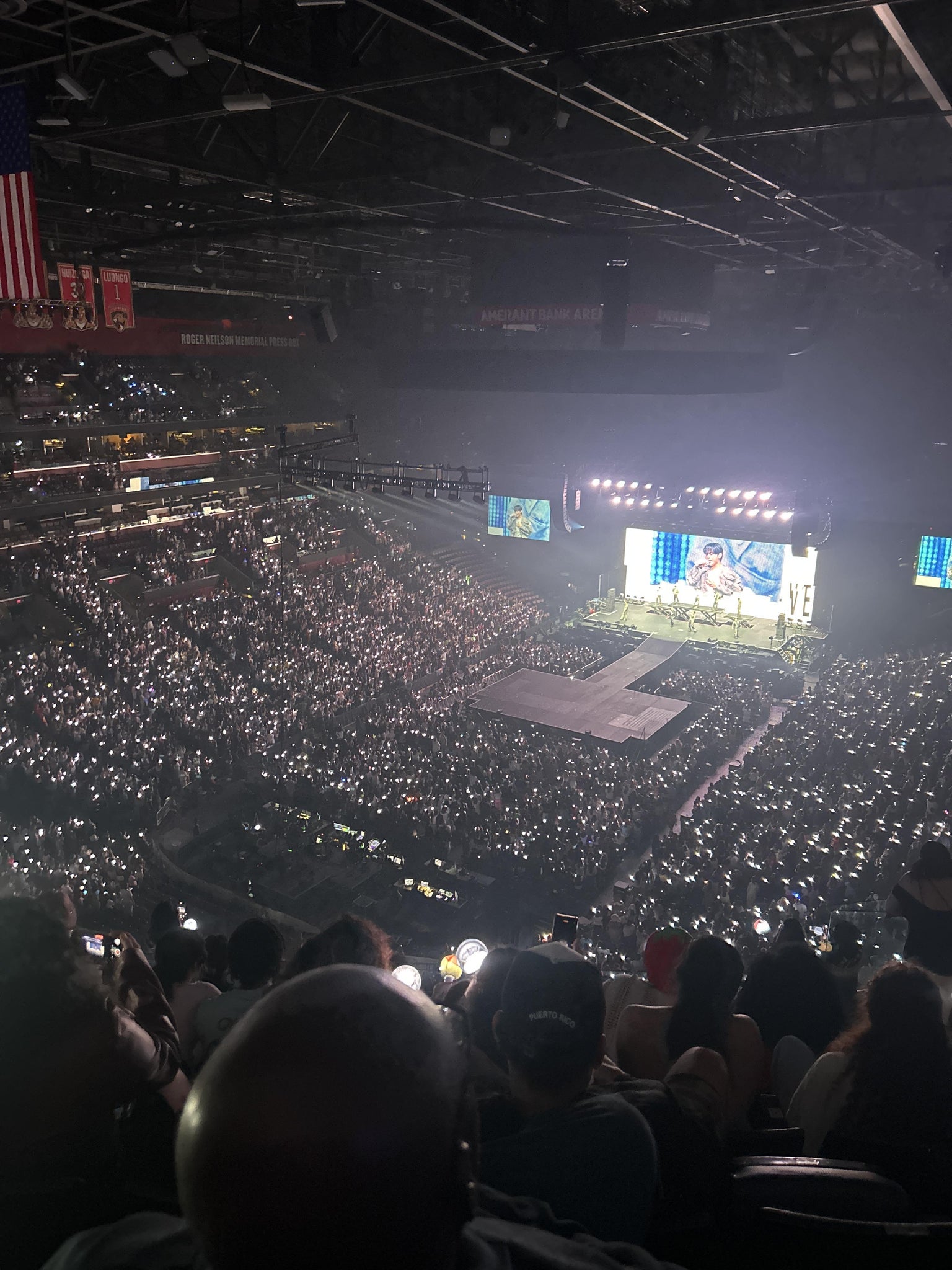 Real Fan View taken from Section 307 at Amerant Bank Arena by Alfredo A