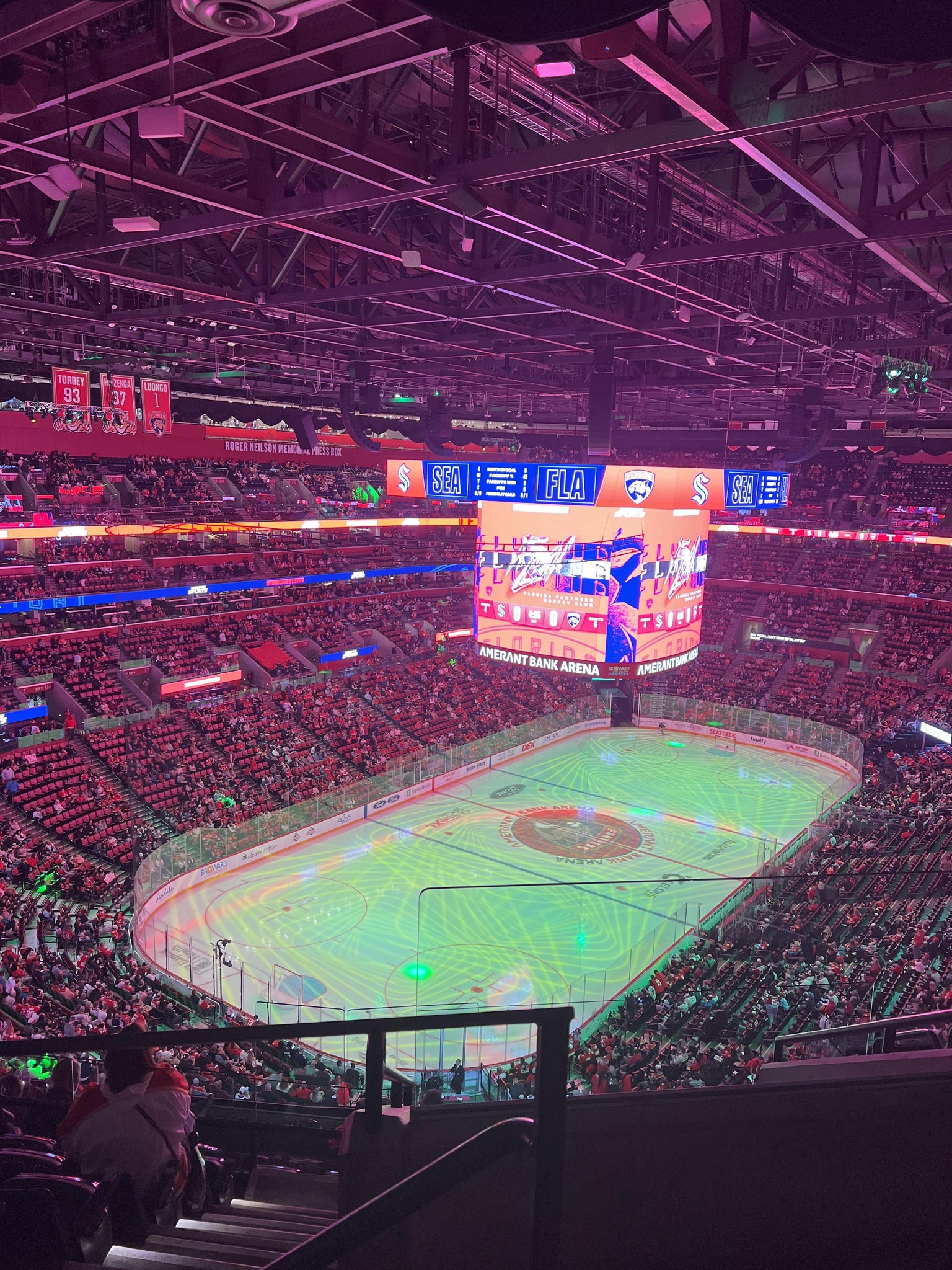 Real Fan View taken from Section 307 at Amerant Bank Arena by Jeffrey R