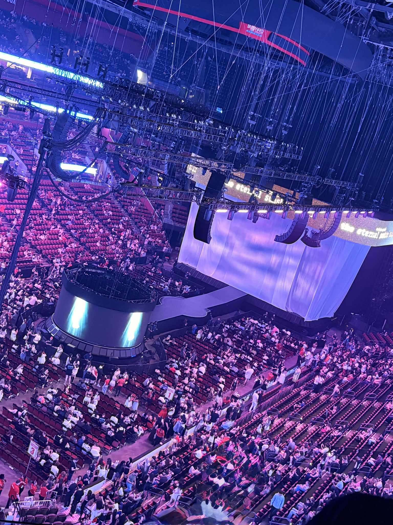 Real Fan View taken from Section 307 at Amerant Bank Arena by Gaby C