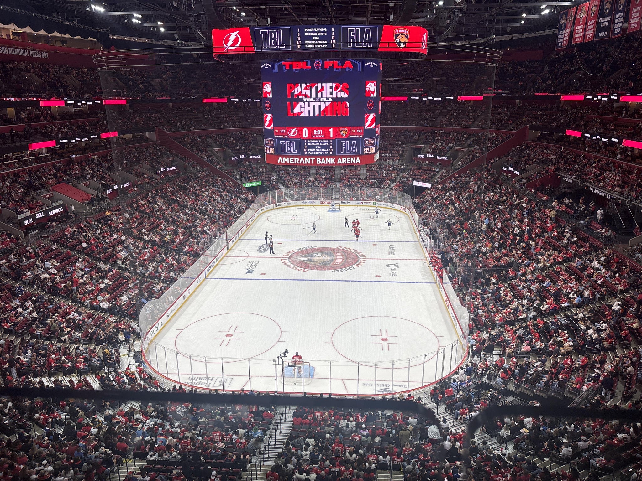 Real Fan View taken from Section 309 at Amerant Bank Arena by Stephanie C