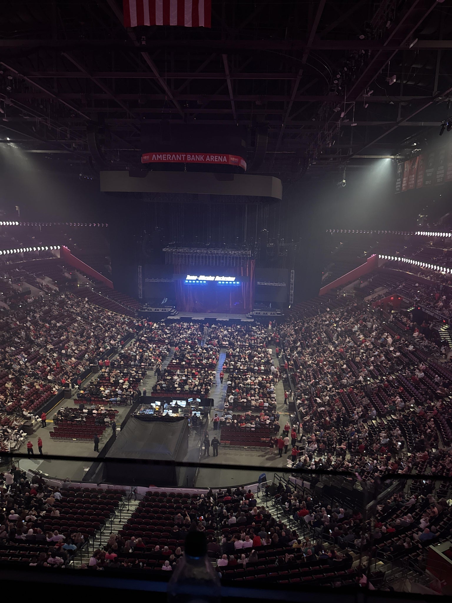 Real Fan View taken from Section 309 at Amerant Bank Arena by Luis G