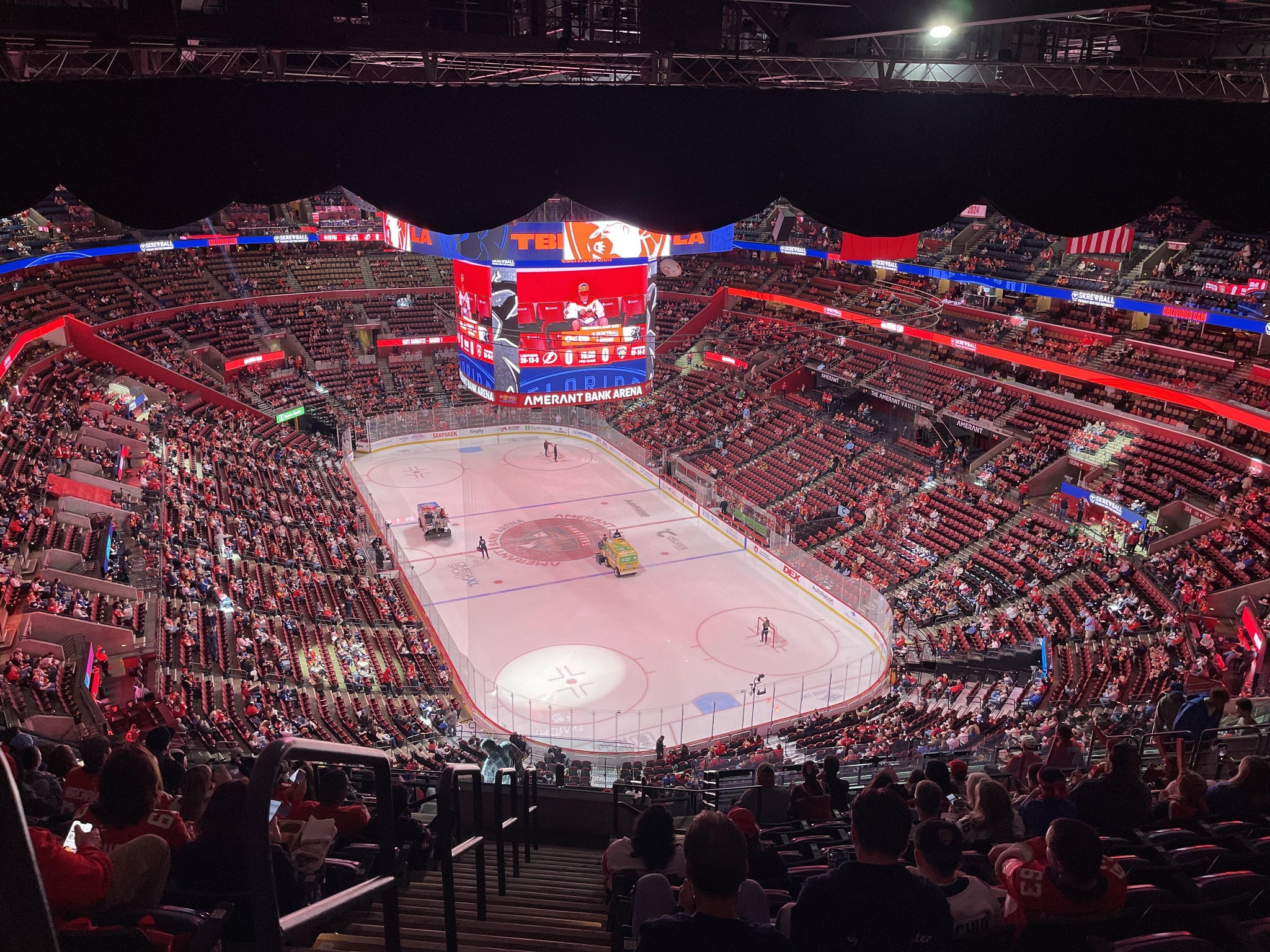 Real Fan View taken from Section 312 at Amerant Bank Arena by Sven Z