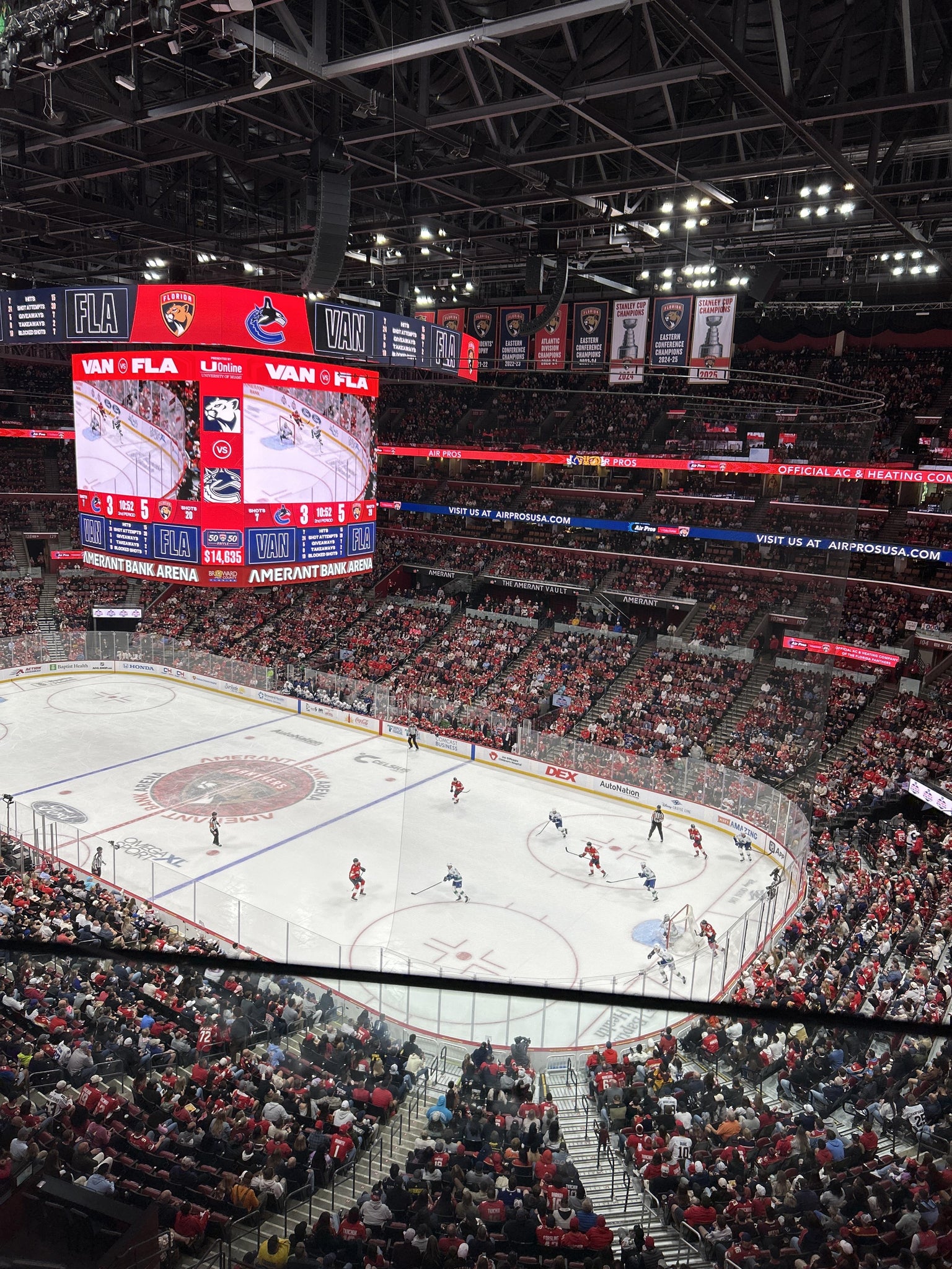 Real Fan View taken from Section 314 at Amerant Bank Arena by Anonymous User
