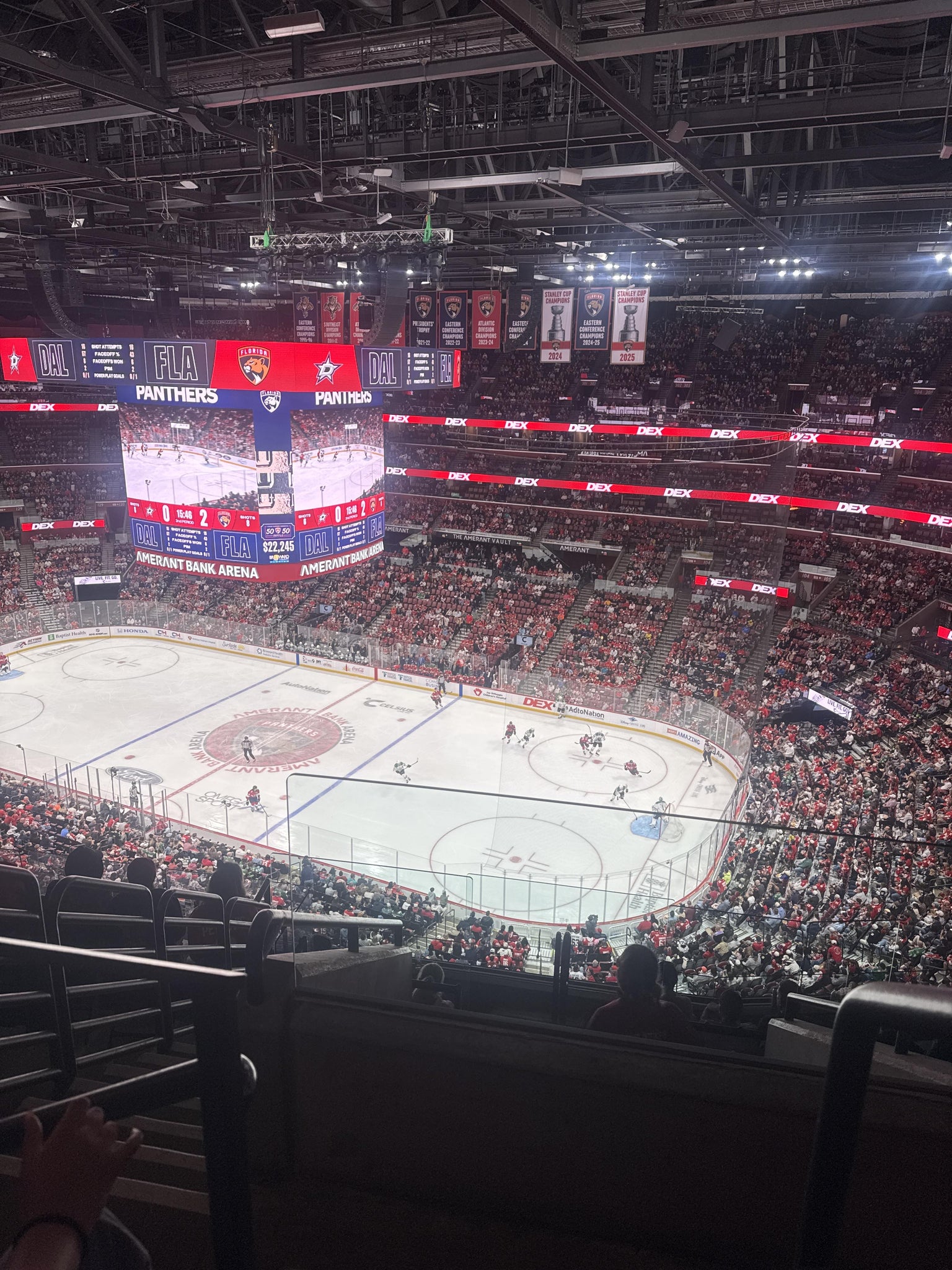 Real Fan View taken from Section 314 at Amerant Bank Arena by Randy R