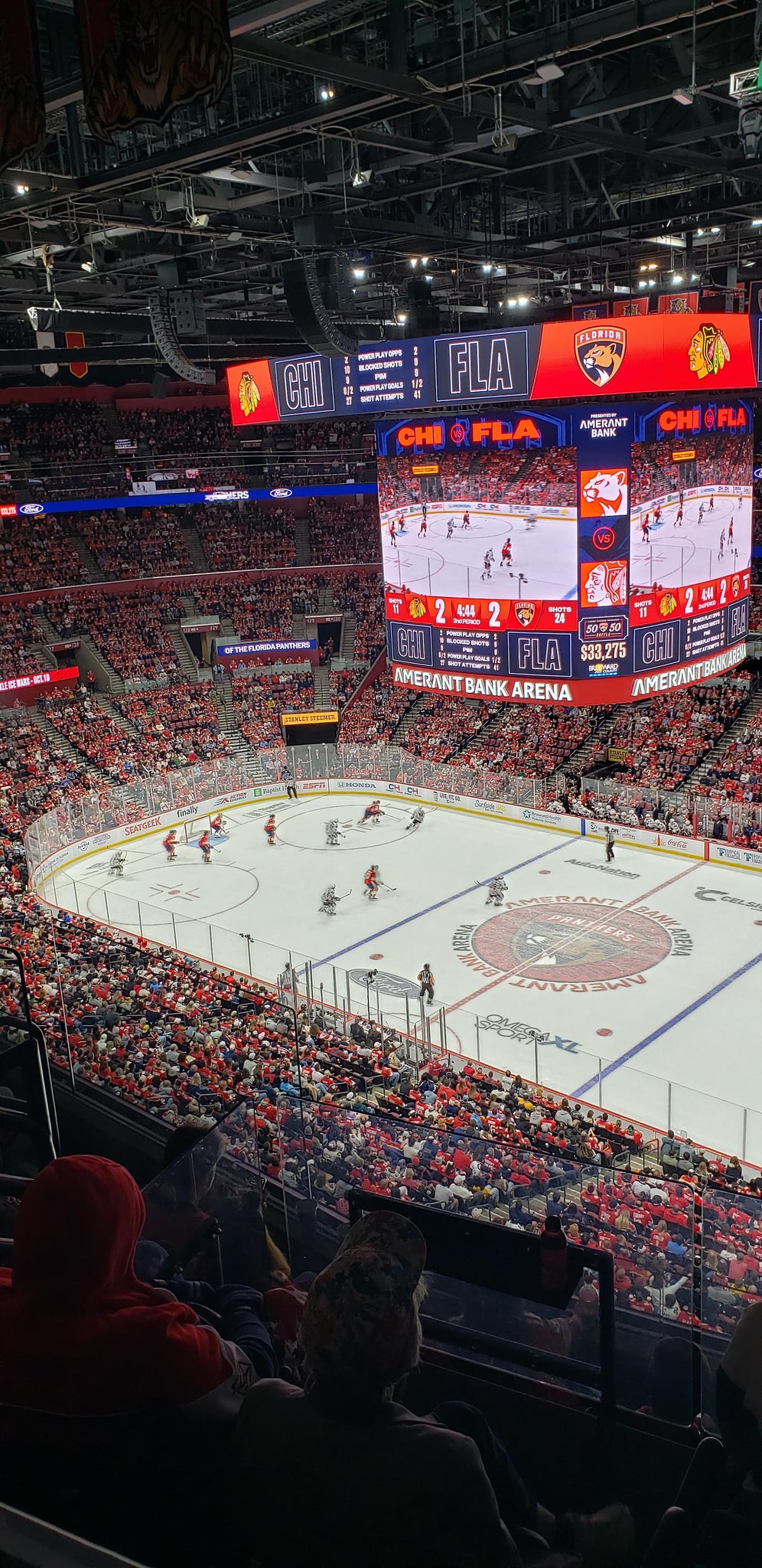 Real Fan View taken from Section 315 at Amerant Bank Arena by Delsy G
