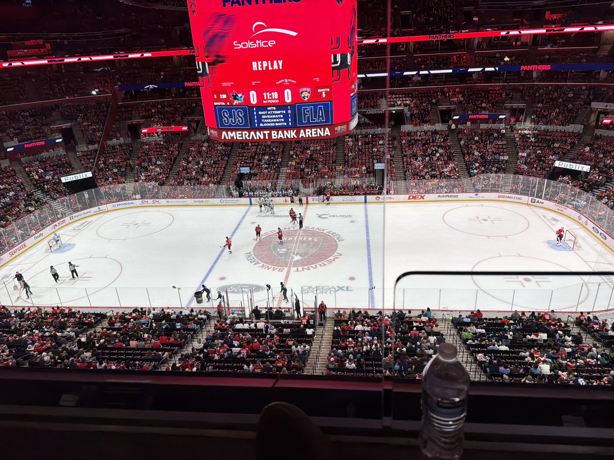 Real Fan View taken from Section 317 at Amerant Bank Arena by Jerry F