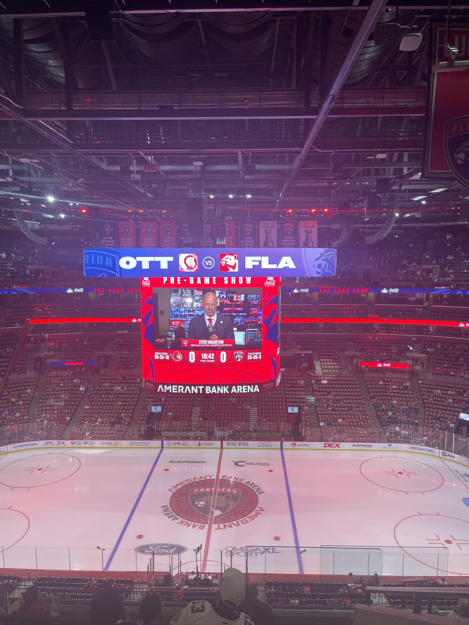 Real Fan View taken from Section 318 at Amerant Bank Arena by Santiago M