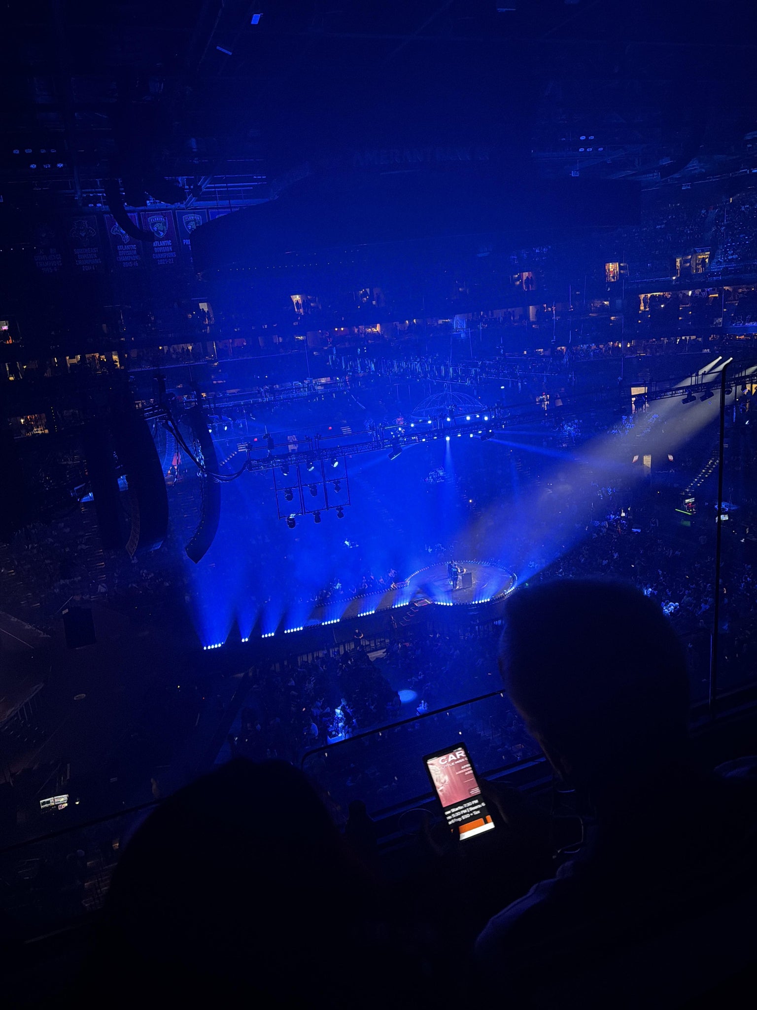 Real Fan View taken from Section 320 at Amerant Bank Arena by Nicholas W